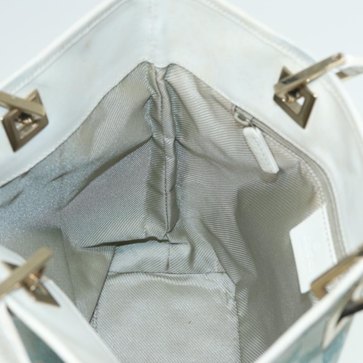 Gucci GUCCI GG Canvas Shoulder Bag Blue White 002 002 Size ONE SIZE - 19 Thumbnail