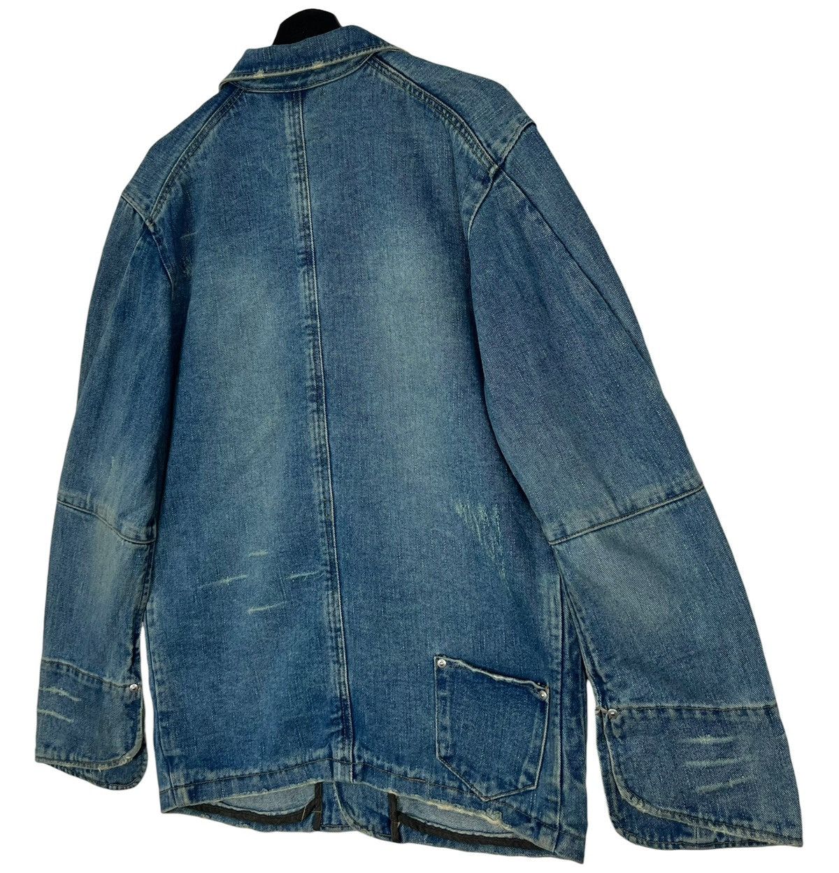 Japanese Brand Vintage Joge Martin Distressed Denim Chore Jacket Size US L / EU 52-54 / 3 - 5 Thumbnail