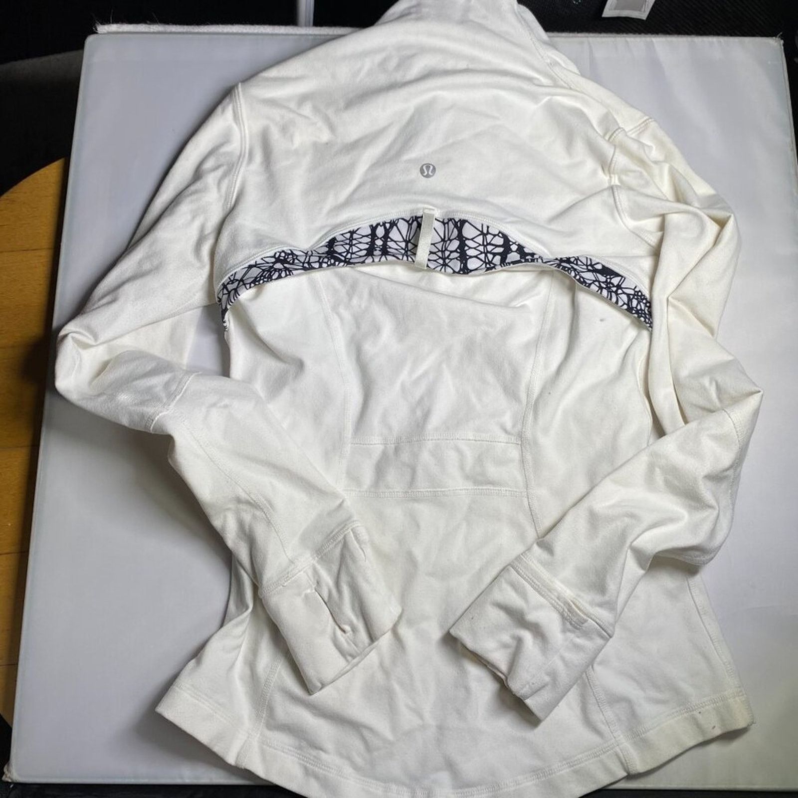 Lululemon Lululemon Define Jacket Brushed White / White Black Size M / US 6-8 / IT 42-44 - 6 Thumbnail