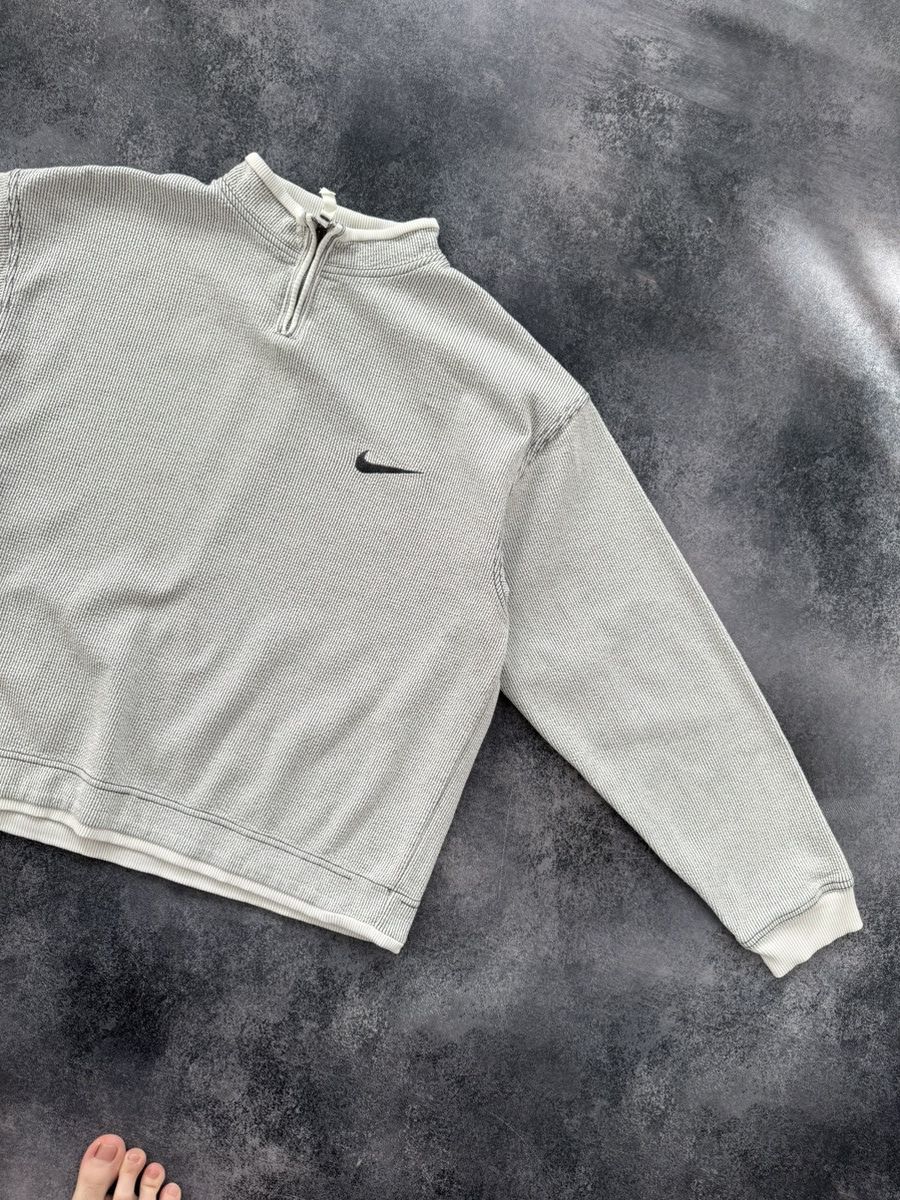 Nike 💥RARE! Vintage nike y2k sweatshirt zip up embroidered logo Size US L / EU 52-54 / 3 - 5 Thumbnail