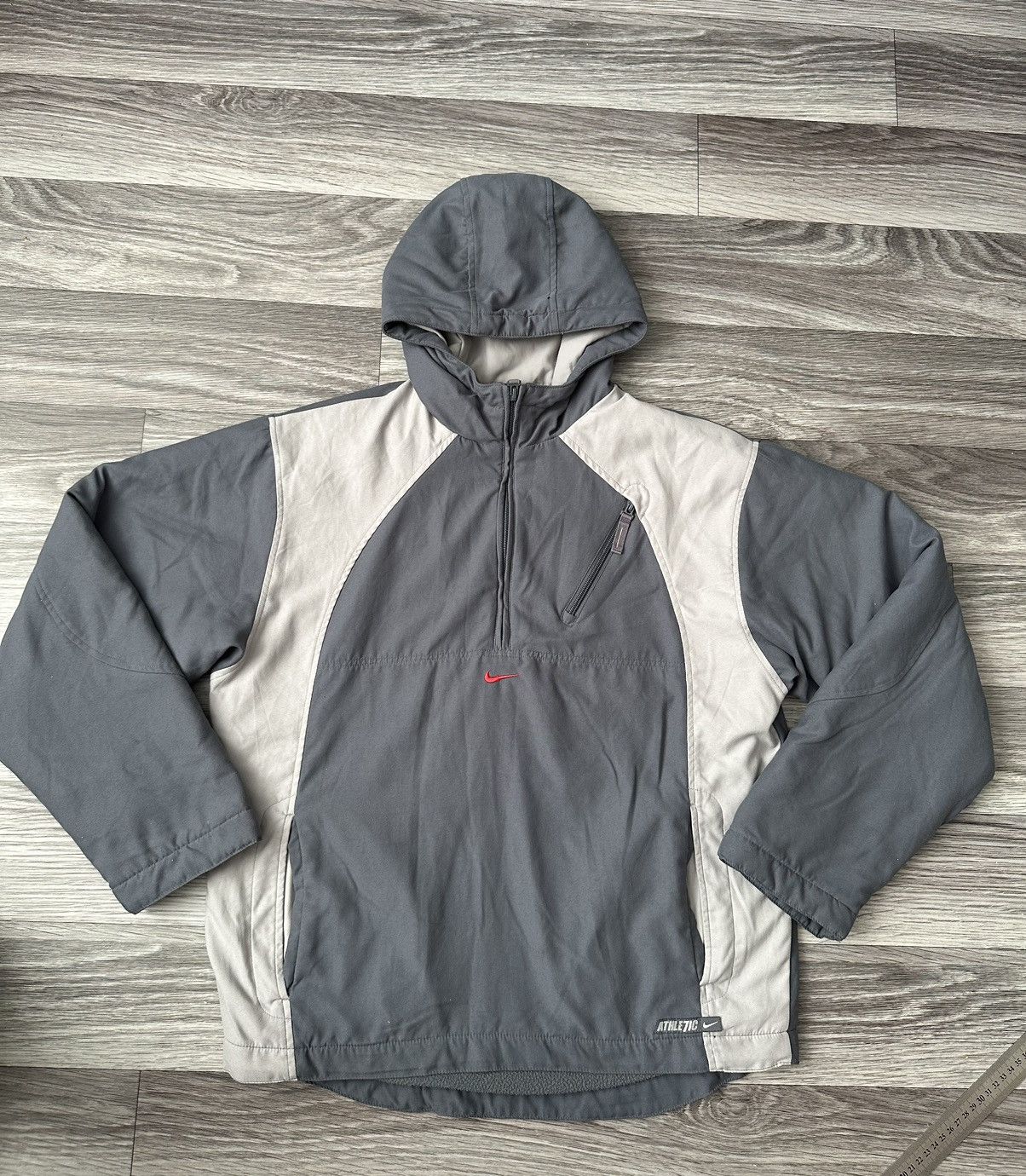 Nike Nike Vintage 1/3 Nylon Centre Swoosh Anorak Jacket hype dril Size US S / EU 44-46 / 1 - 1 Thumbnail