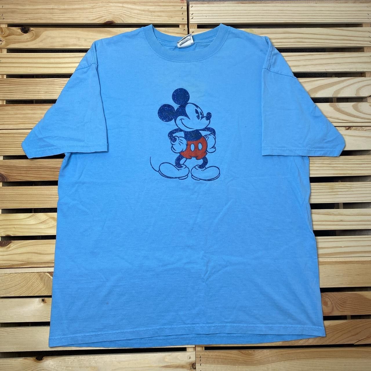 Disney Vintage Disney's Mickey Mouse Blue Cartoon Tee Size XL Size US XL / EU 56 / 4 - 1 Thumbnail