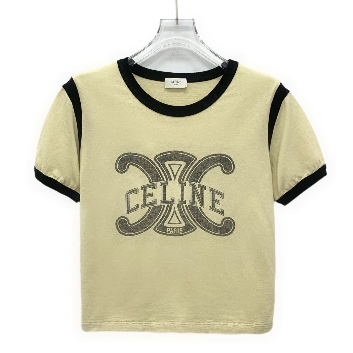 Celine Celine Letter Triomphe Printed Short Sleeve T-shirt K26WX Size S / US 4 / IT 40 - 1 Thumbnail