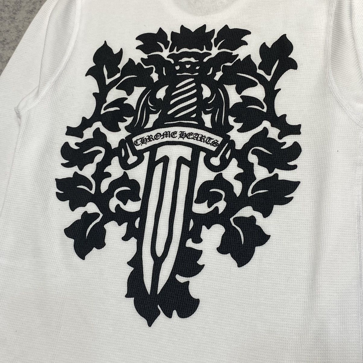Chrome Hearts Chrome Hearts Dagger Thermal long t-shirt white Size M / US 6-8 / IT 42-44 - 3 Thumbnail