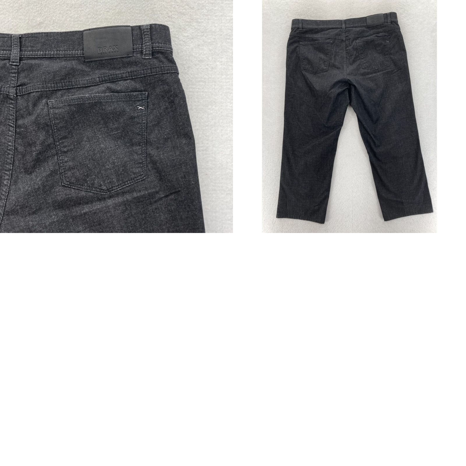 BRAX Brax Cooper Fancy Pants Mens 38x25 Black Stretch Fabric Straight Leg Chino Size US 38 / EU 54 - 9 Thumbnail