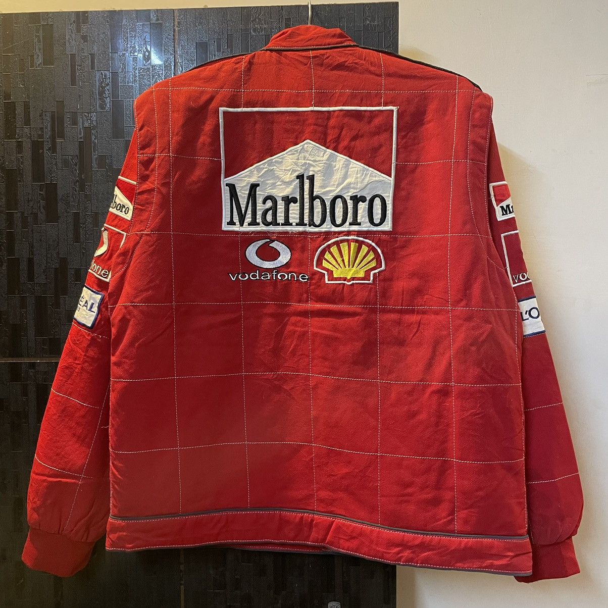 Marlboro Vintage Marlboro Ferrari Michael Schumacher F1 Racing Jacket Size US L / EU 52-54 / 3 - 16 Thumbnail