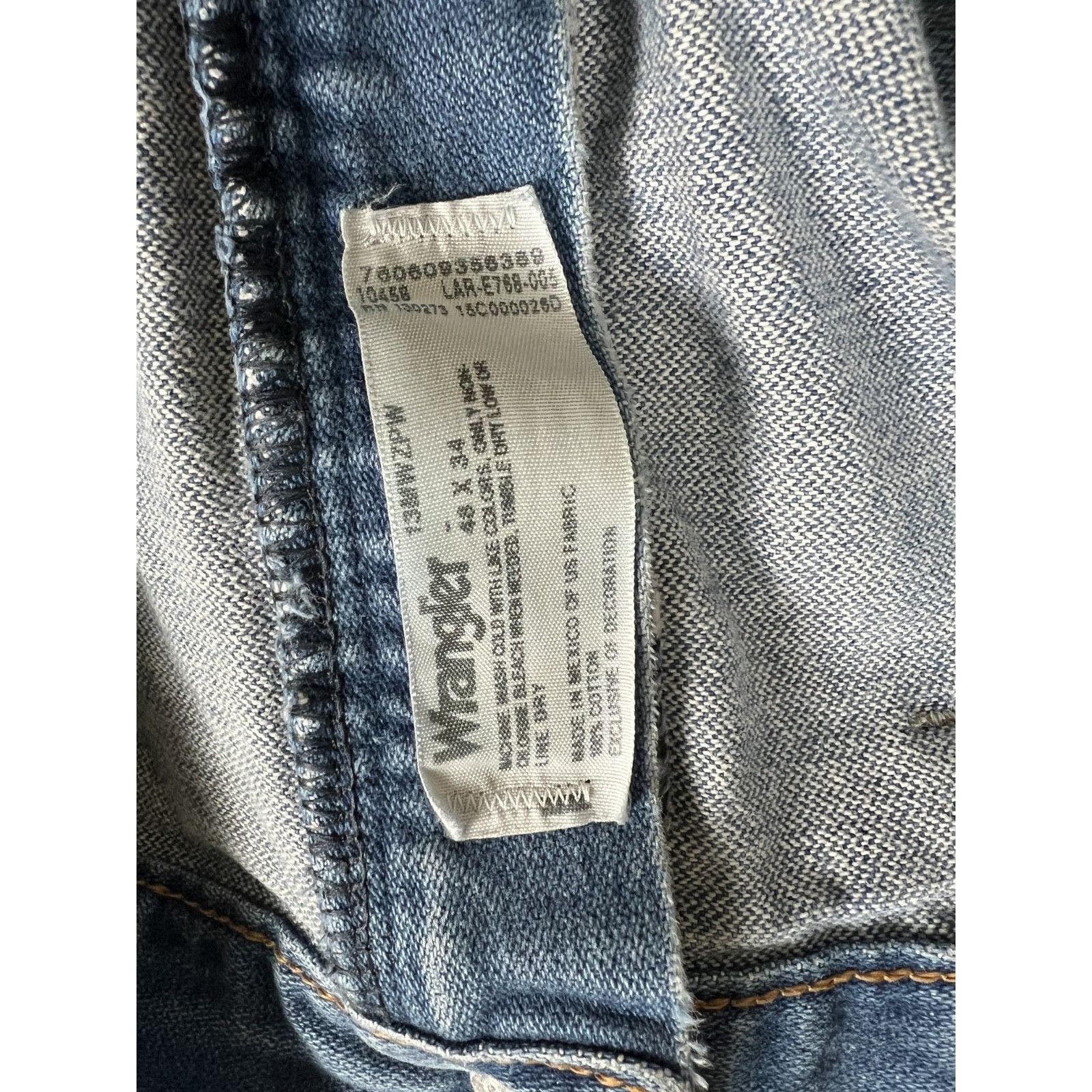 Wrangler Vintage Wrangler MWZ Regular Fit Cowboy Blue Denim Jeans Men Size US 44 / EU 60 - 6 Thumbnail