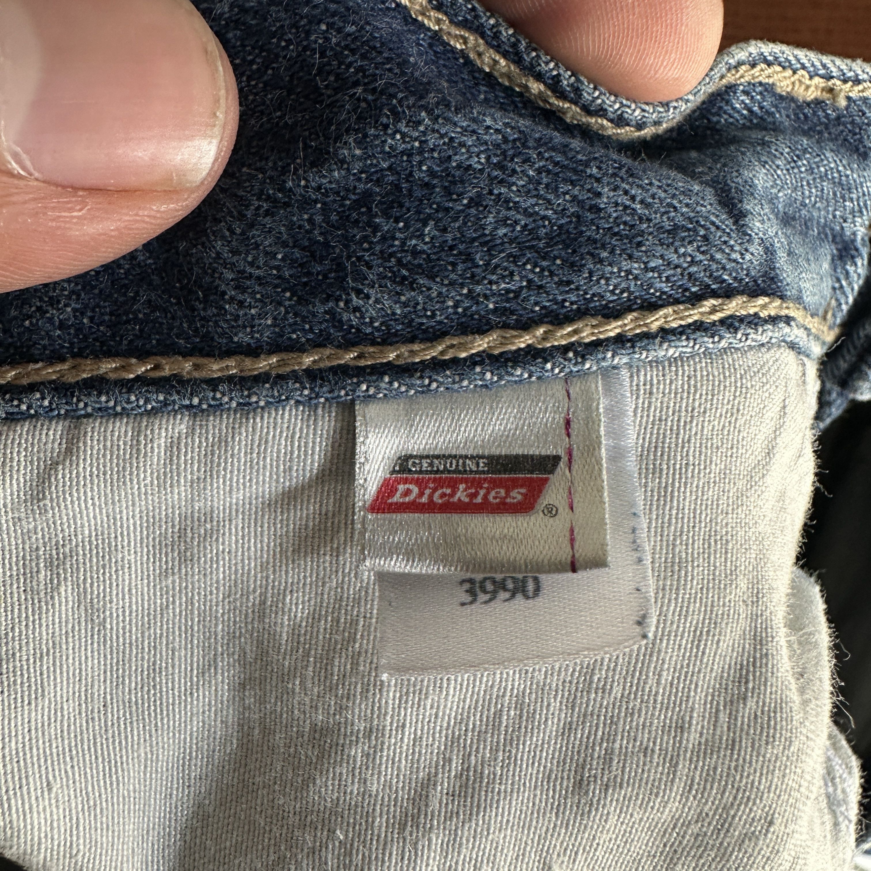 Dickies VTG Dickies Carpenter Shorts Denim Work Cargo Pockets Y2K Size US 33 - 9 Thumbnail