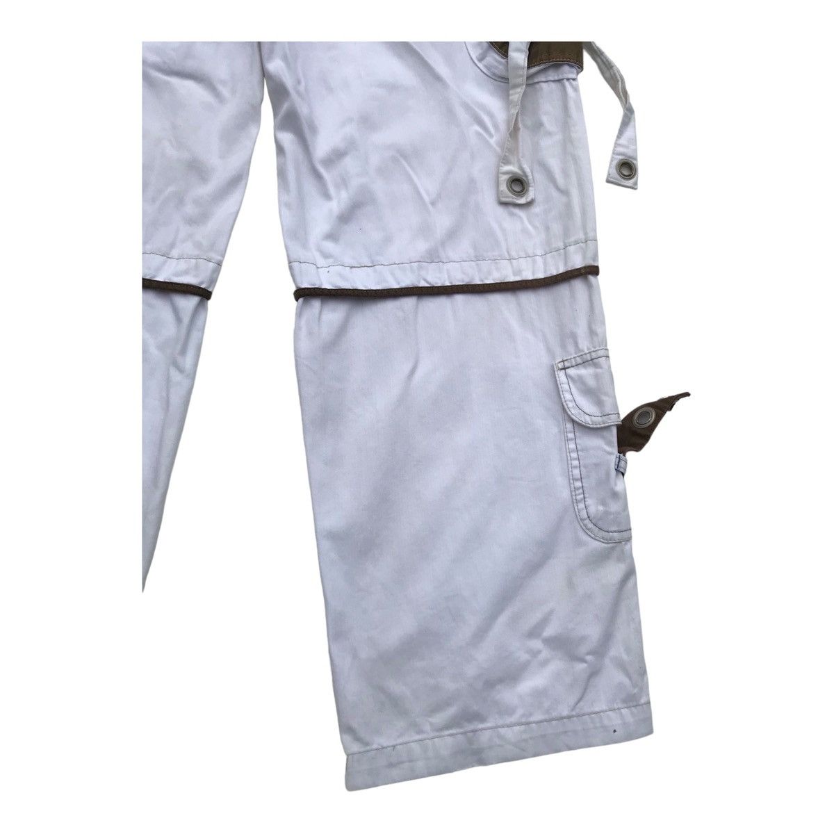 Japanese Brand Blue Luis White Tactical Multipocket Cargo Streetwear Pants Size US 31 - 17 Thumbnail