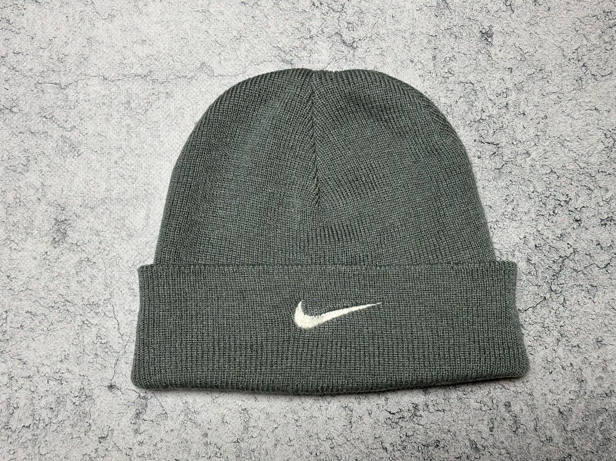 Nike Vintage Nike Beanie Hat Swoosh Logo Size ONE SIZE - 3 Thumbnail