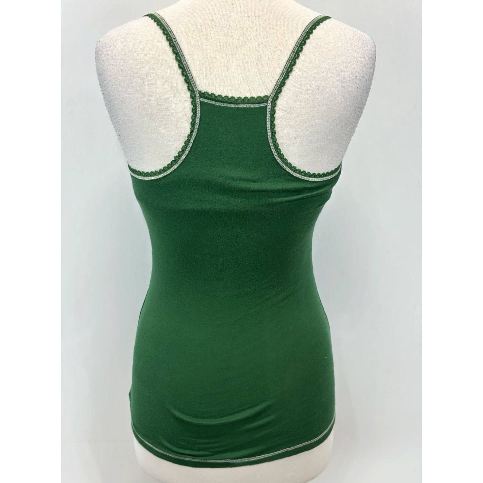 Forever 21 VINTAGE Forever 21 Green Tank Top Cami XS Sleeveless Shelf Bra Y2K Womens Size XS / US 0-2 / IT 36-38 - 3 Thumbnail
