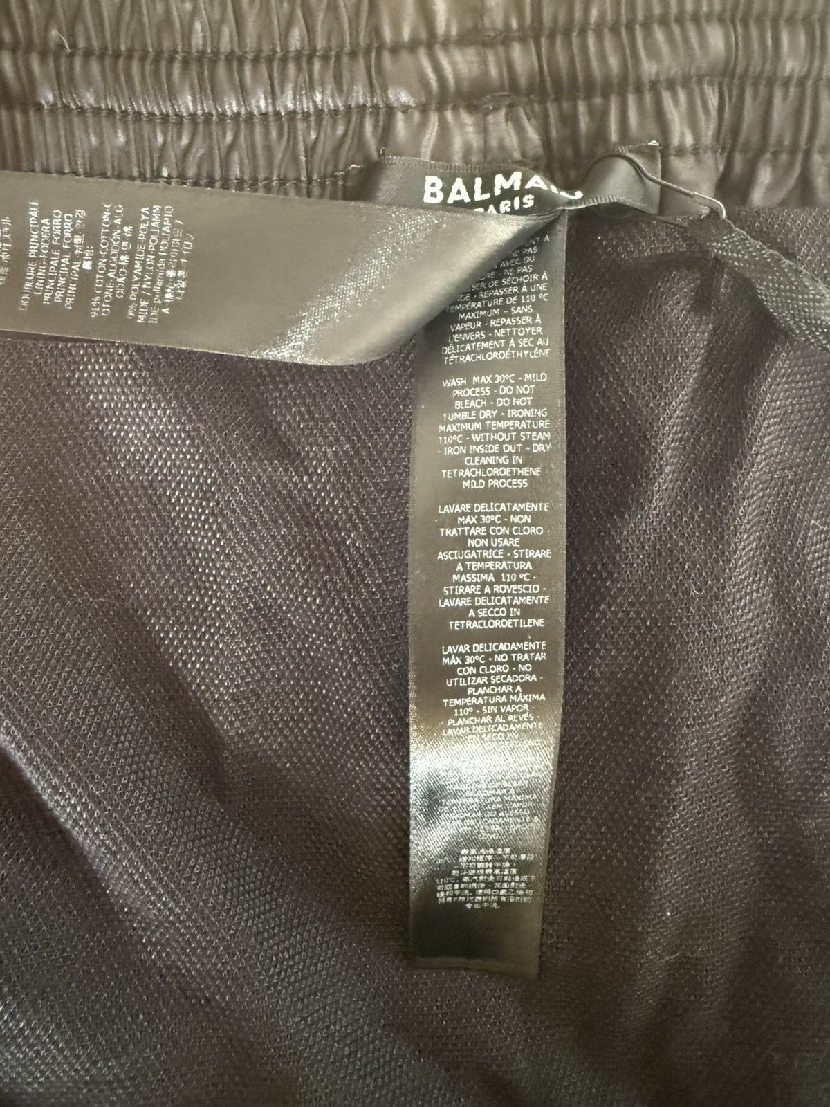 Balmain Balmain Black Logo Stripe Swim Short Size US 26 / EU 42 - 8 Thumbnail