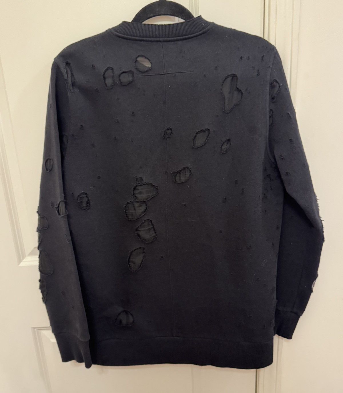 Givenchy Distressed Holes Sweatshirt Size L / US 10 / IT 46 - 2 Thumbnail
