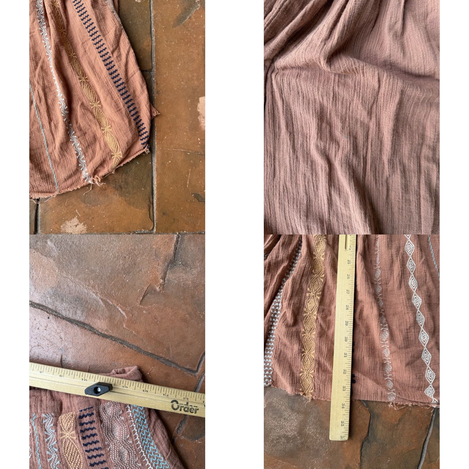 Free People Free People FP One Kathna Skirt Women’s XS Boho Frayed Hem Size 26" / US 2 / IT 38 - 8 Thumbnail