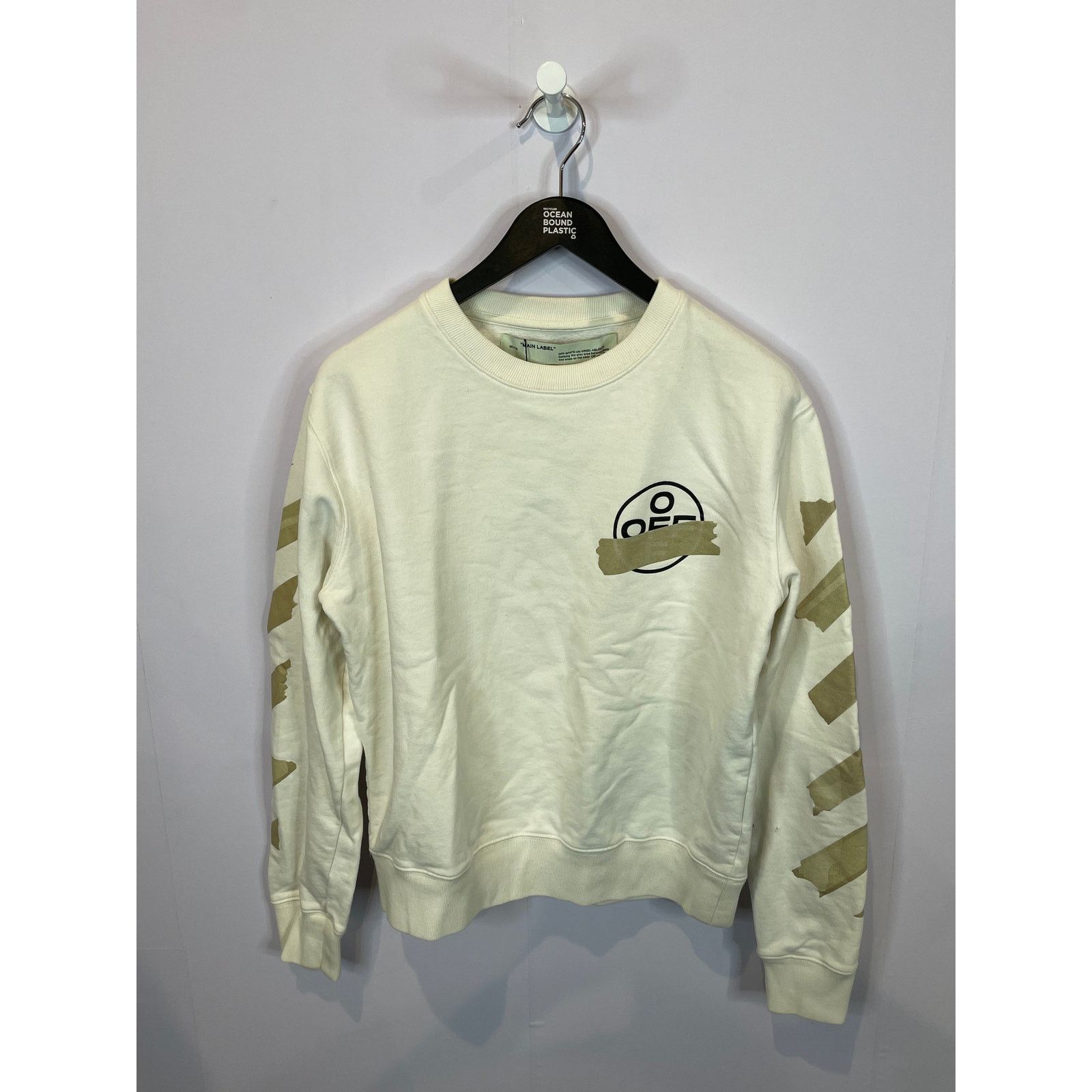 Off-White Off White Crewneck White Cream Used Medium Size M / US 6-8 / IT 42-44 - 1 Thumbnail