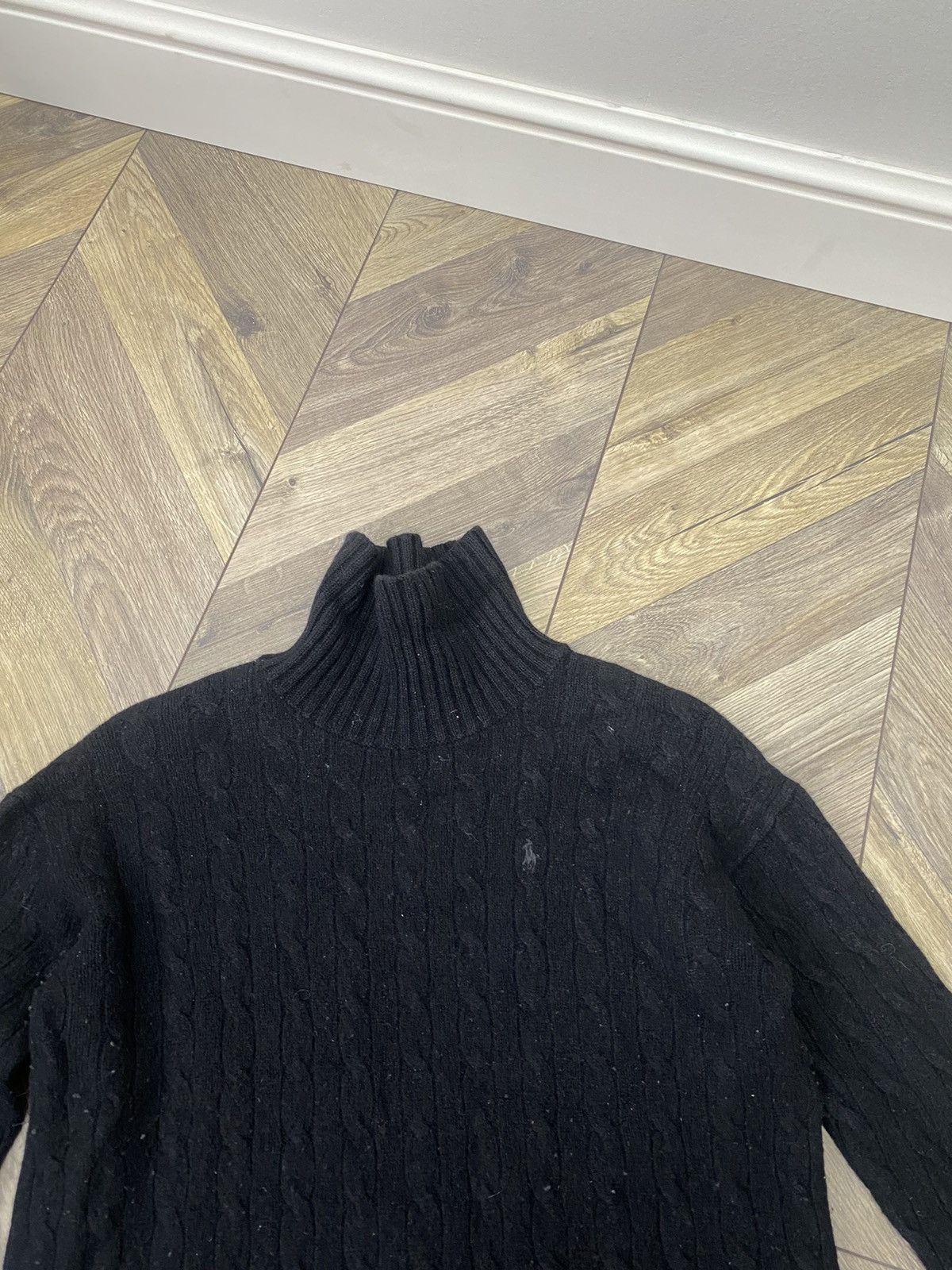 Polo Ralph Lauren × Vintage Vintage Polo Ralph Lauren Wool & Cashmere Cable Knit Dress Size L / US 10 / IT 46 - 6 Thumbnail