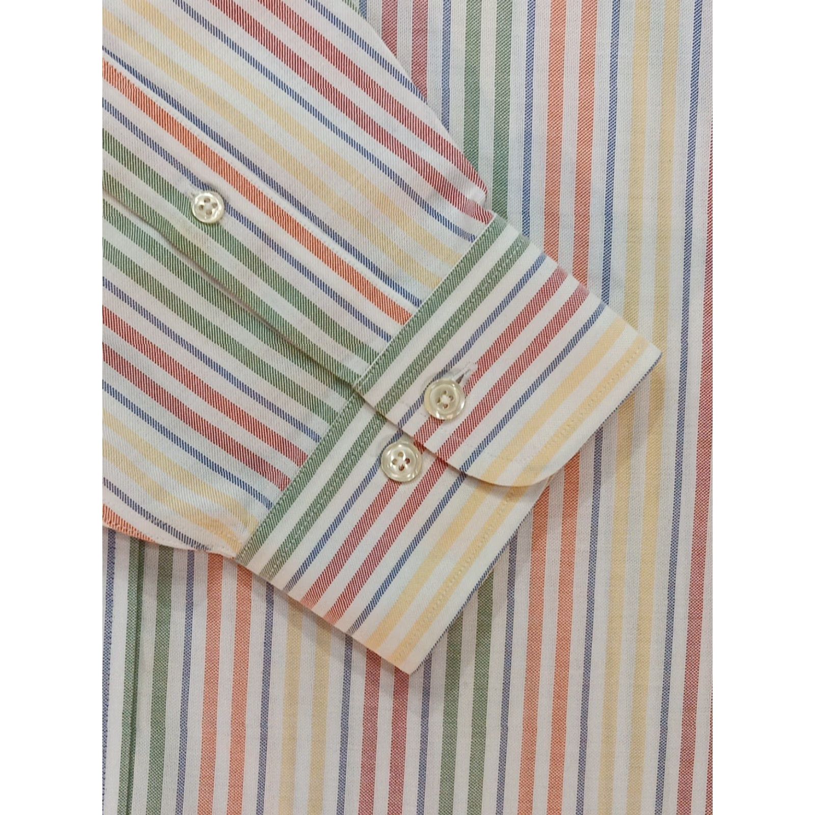 Brooks Brothers Brooks Brothers 346 Shirt XL Multi-Color Striped Button Down LS Supima Cotton Size US XL / EU 56 / 4 - 6 Thumbnail
