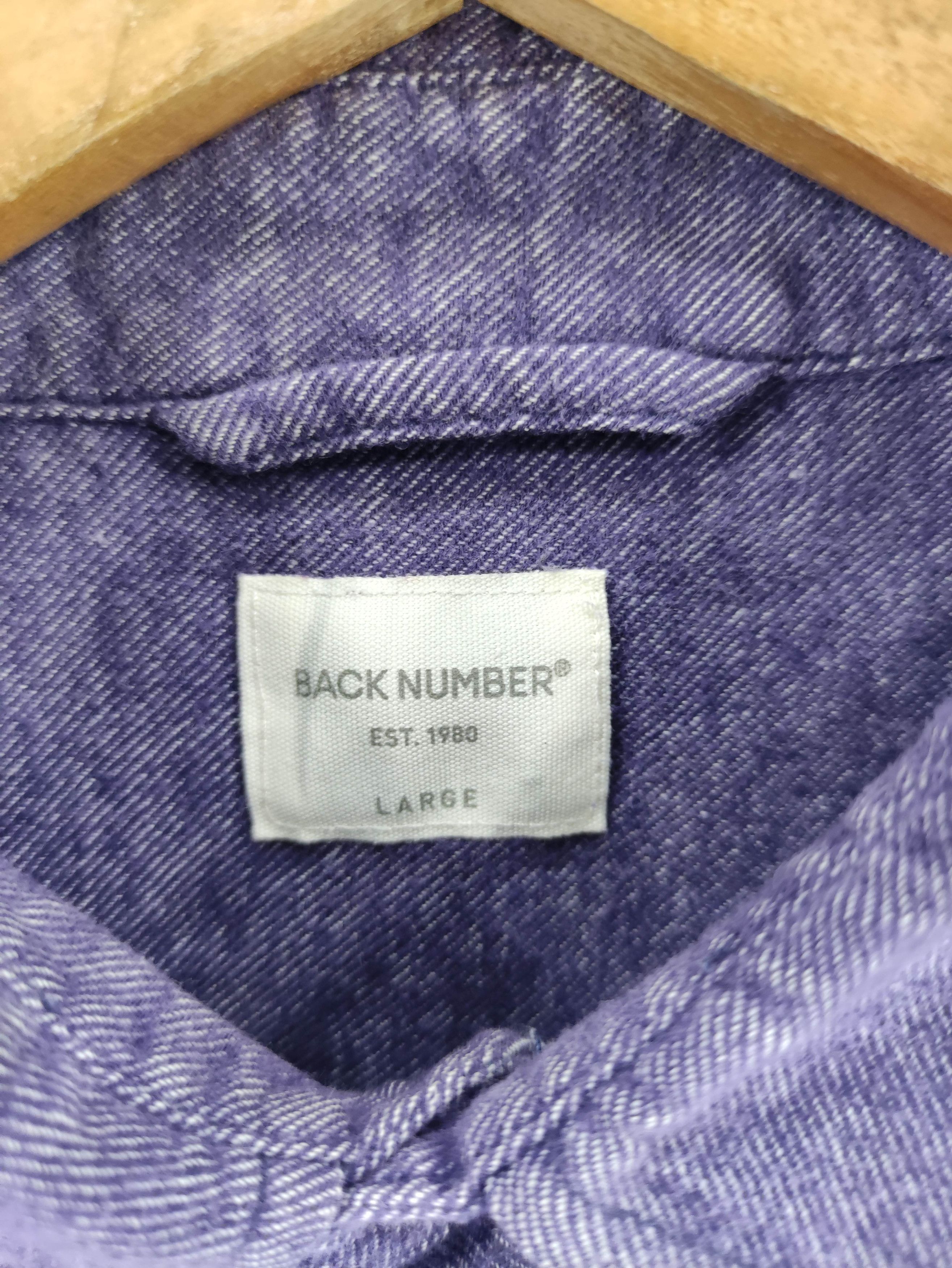 Banana Republic Vintage Back Number Flannel Shirt Button Up Long Sleeve Size US M / EU 48-50 / 2 - 2 Thumbnail