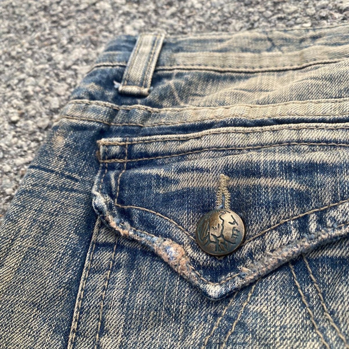 Indian Motorcycle INDIAN Rusty Claw Mark Grunge Jeans Size US 32 / EU 48 - 3 Thumbnail