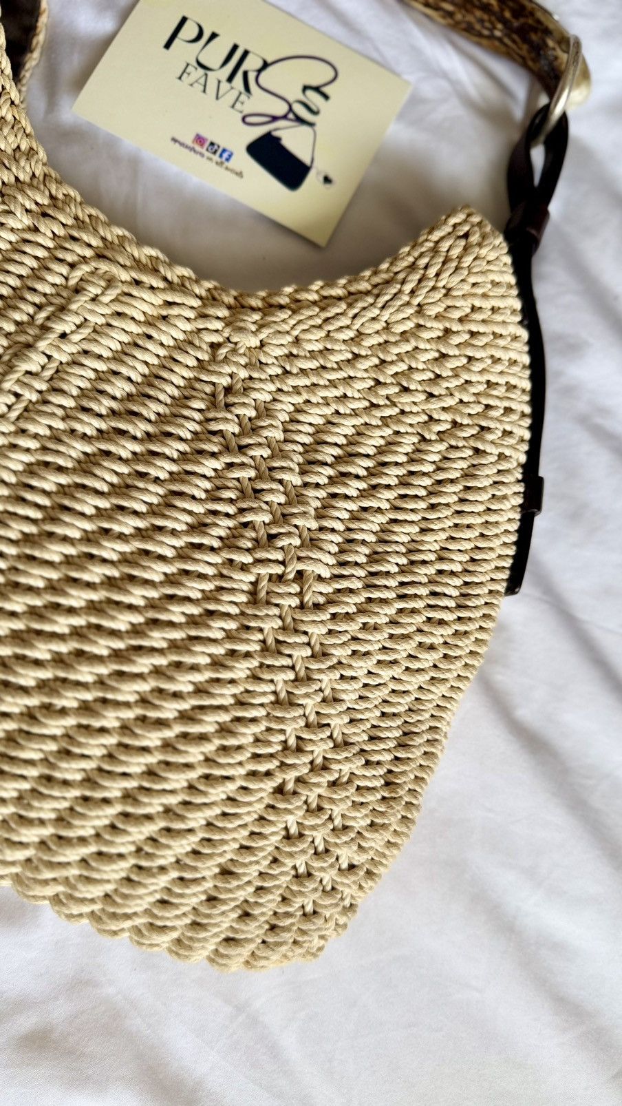 Yves Saint Laurent Yves Saint Laurent Mombasa Raffia Tom Ford Hobo Shoulder Bag Size ONE SIZE - 11 Thumbnail