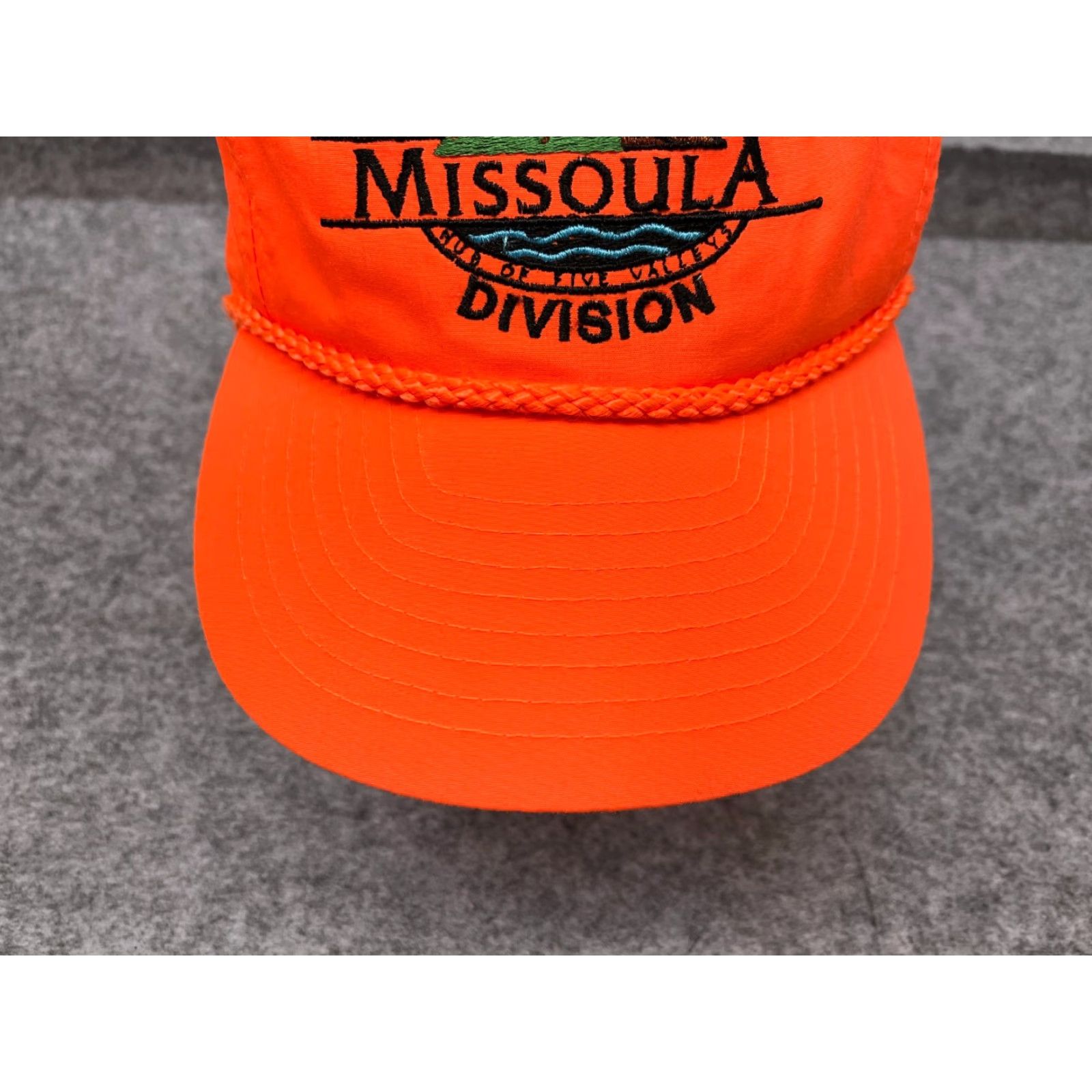 Vintage VINTAGE Nissin Hat Baseball Cap Strap Back Adult OS Orange 90s Beach Casual Adjustable 90s Mens Hats Size ONE SIZE - 3 Thumbnail