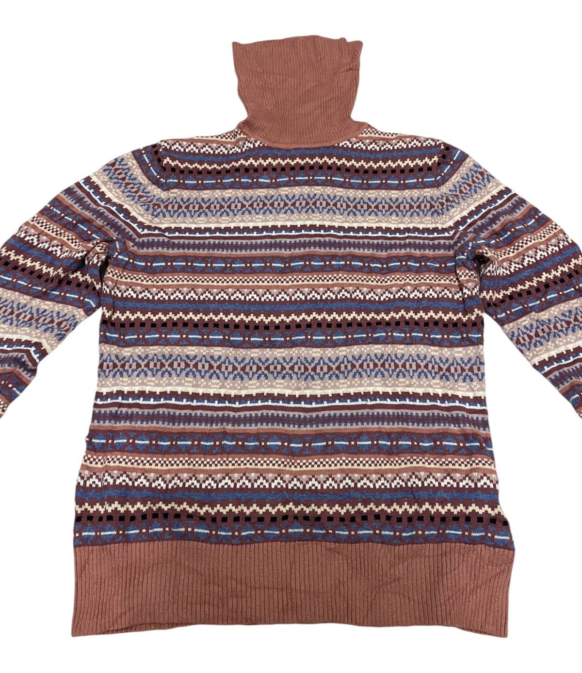 L.L. Bean L.L. Bean Navajo Inspired Turtle Neck Knit Sweater (C3) Size US S / EU 44-46 / 1 - 2 Thumbnail