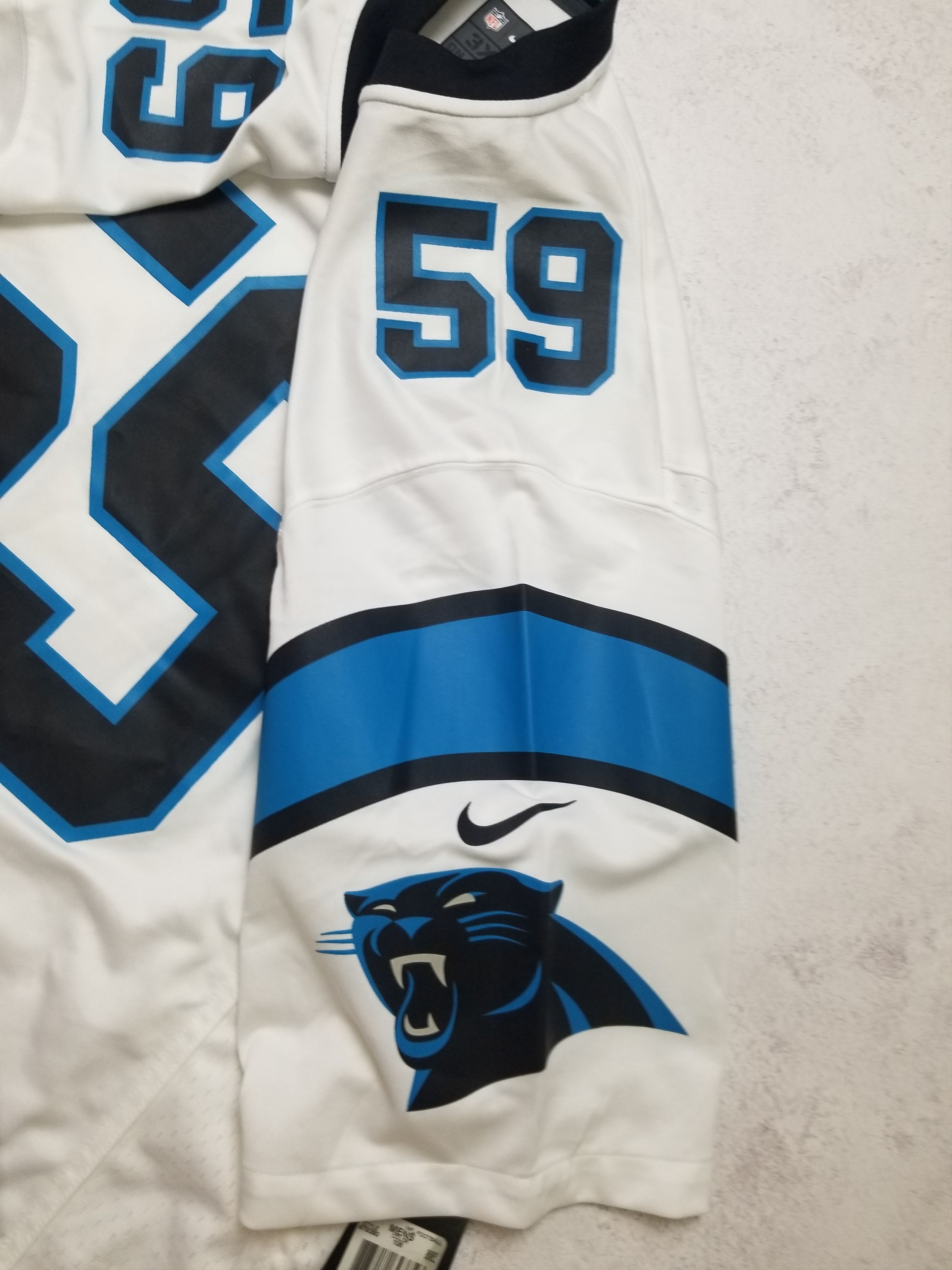 Nike Luke Keuchly #59 Carolina Panthers OnField NFL Jersey 3XL Size US XXL / EU 58 / 5 - 12 Thumbnail