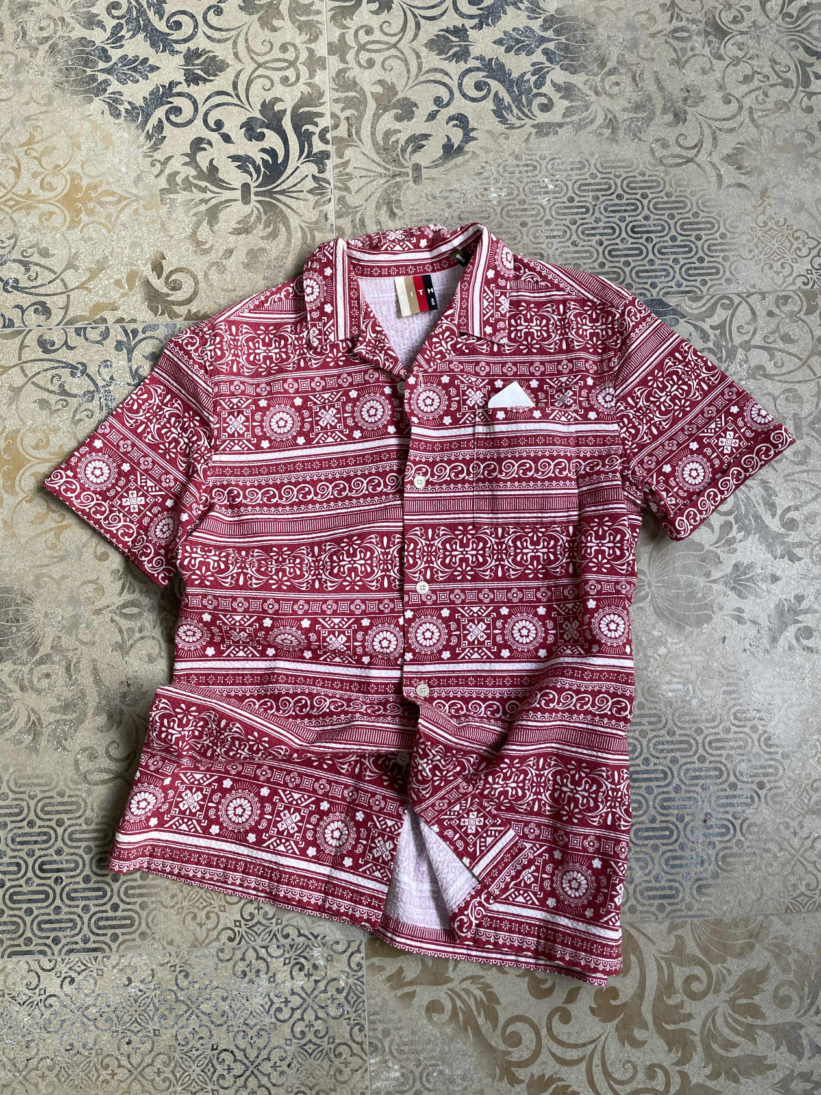 Kith Kith Seersucker Camp Shirt Red XS Like S Size US XS / EU 42 / 0 - 1 Thumbnail