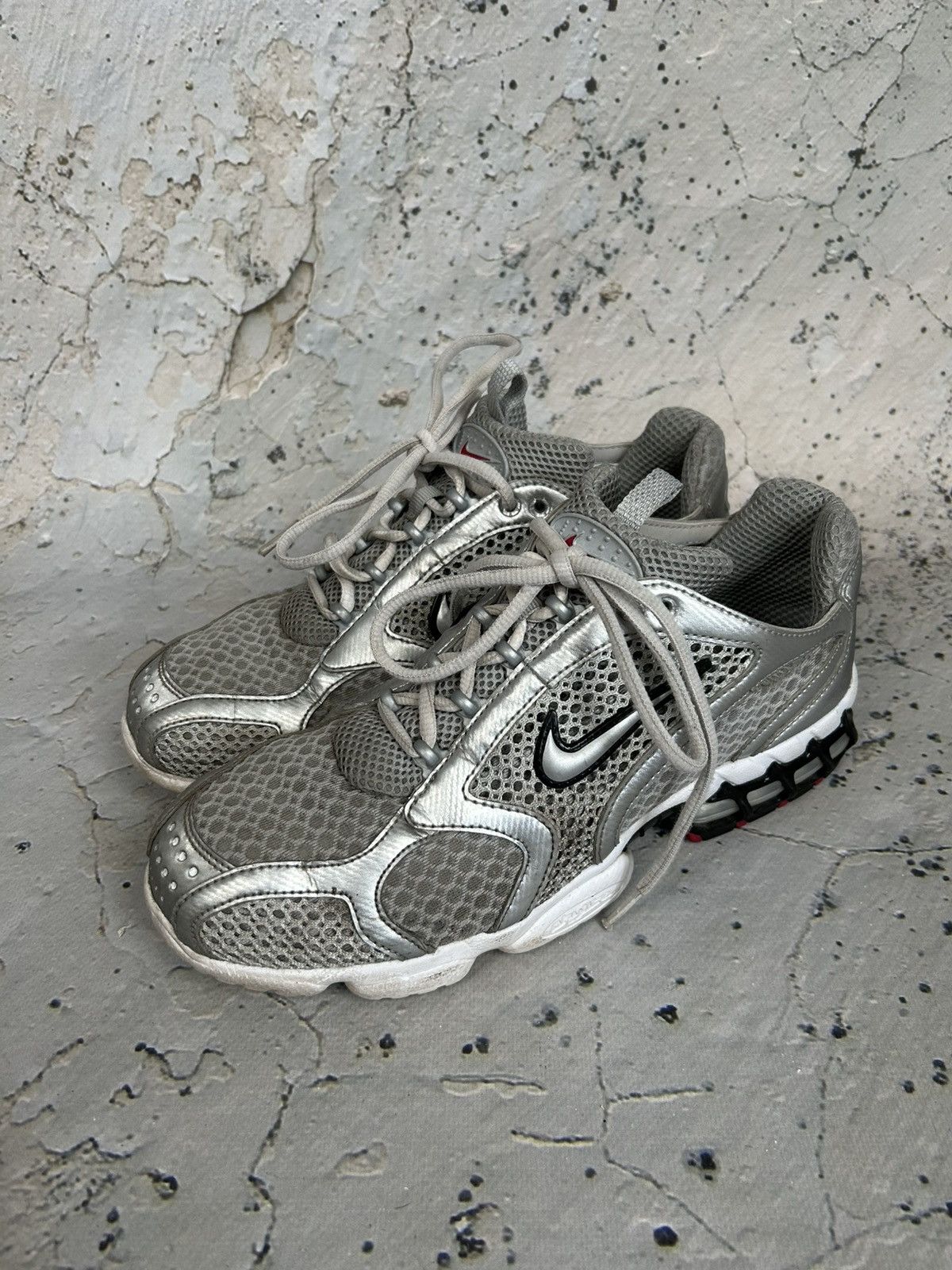 Nike Nike Spiridon Cage 2 Silver Sneakers Vintage Y2K Streetwear Size US 9 / EU 42 - 3 Thumbnail