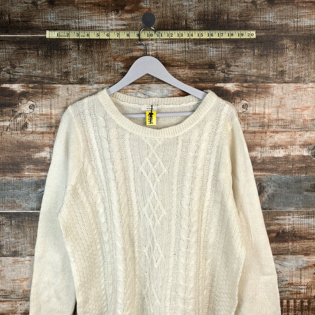 Homespun Knitwear × Japanese Brand × Vintage Bi Abbey White vintage Knitwear #A1739 Size L / US 10 / IT 46 - 2 Thumbnail