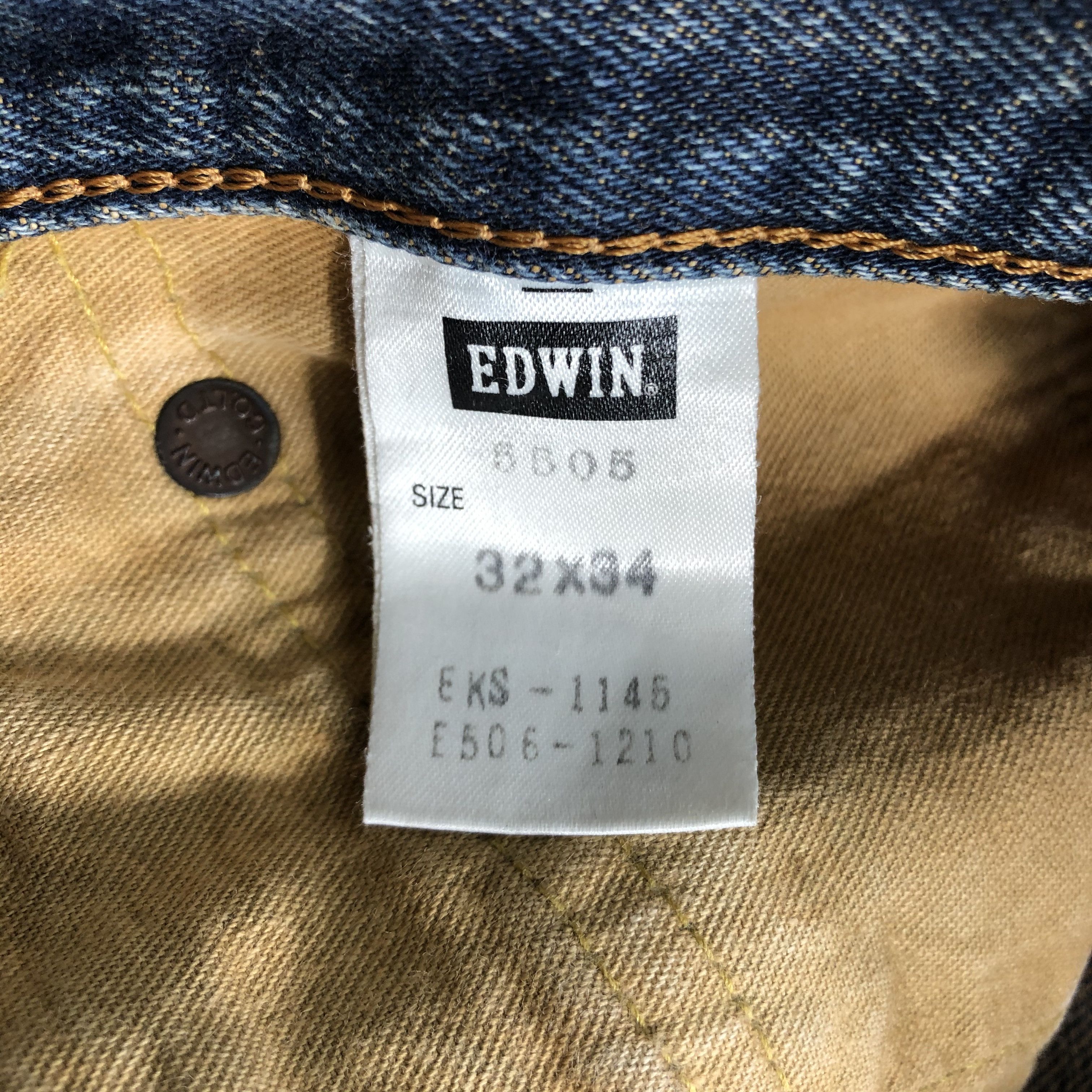 Edwin Vintage Blue Wash Edwin 505 Selvedge Jeans-JM3645 Size US 34 / EU 50 - 9 Thumbnail