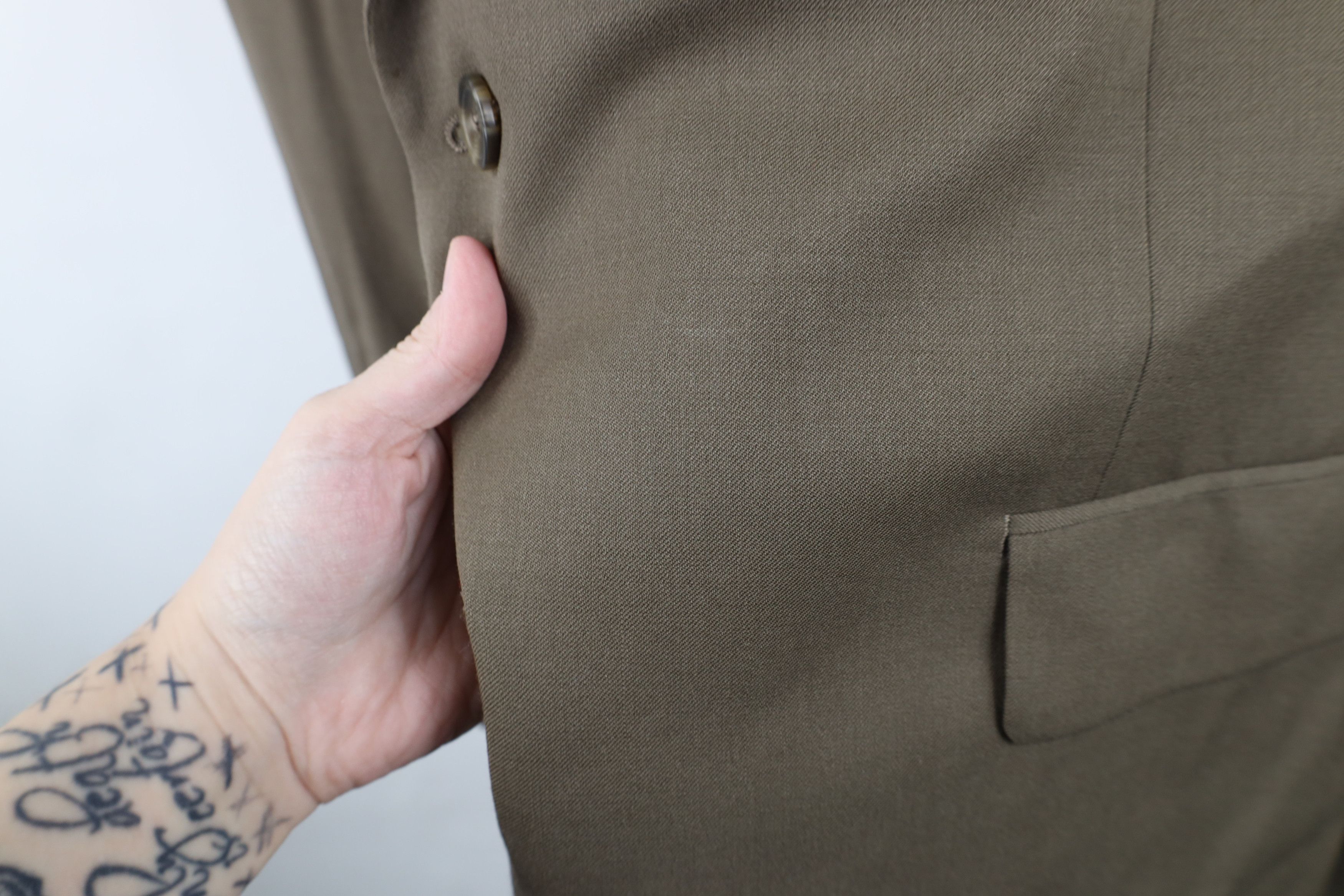 Ralph Lauren Vintage 90s Ralph Lauren Suit Coat Blazer Jacket Beige Size US XXL / EU 58 / 5 - 4 Thumbnail