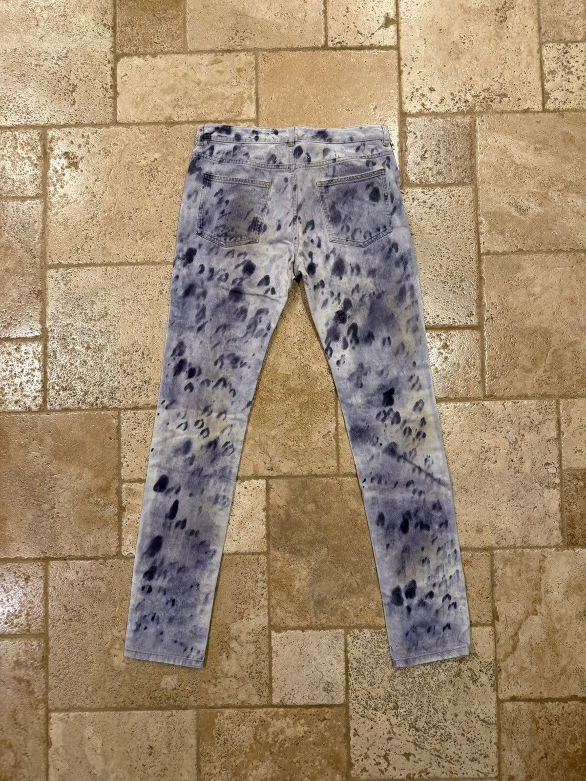 Maison Margiela Maison Margiela Ink / Paint Splatter Purple Denim Jeans Size US 32 / EU 48 - 6 Thumbnail