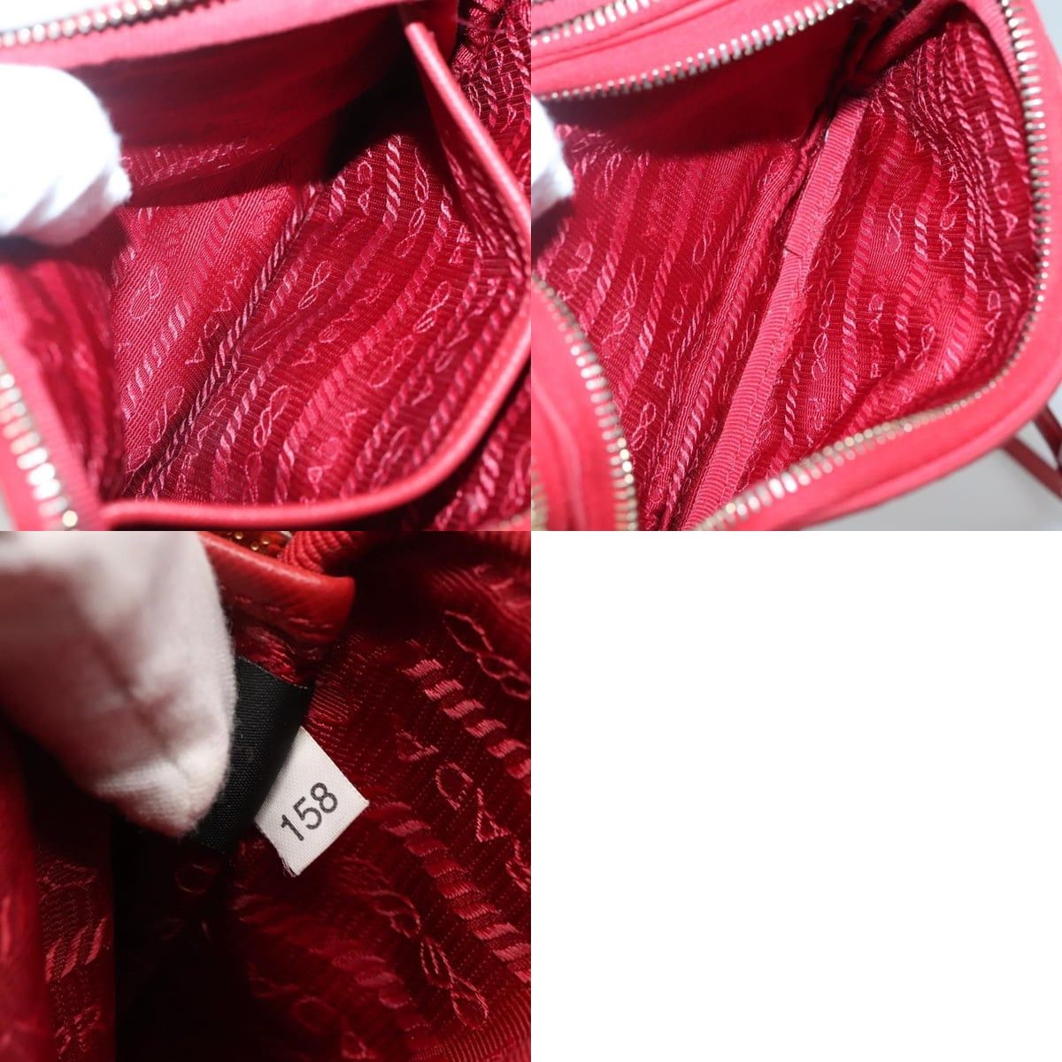 Prada PRADA Shoulder Bag Nylon Red Gold Size ONE SIZE - 13 Thumbnail
