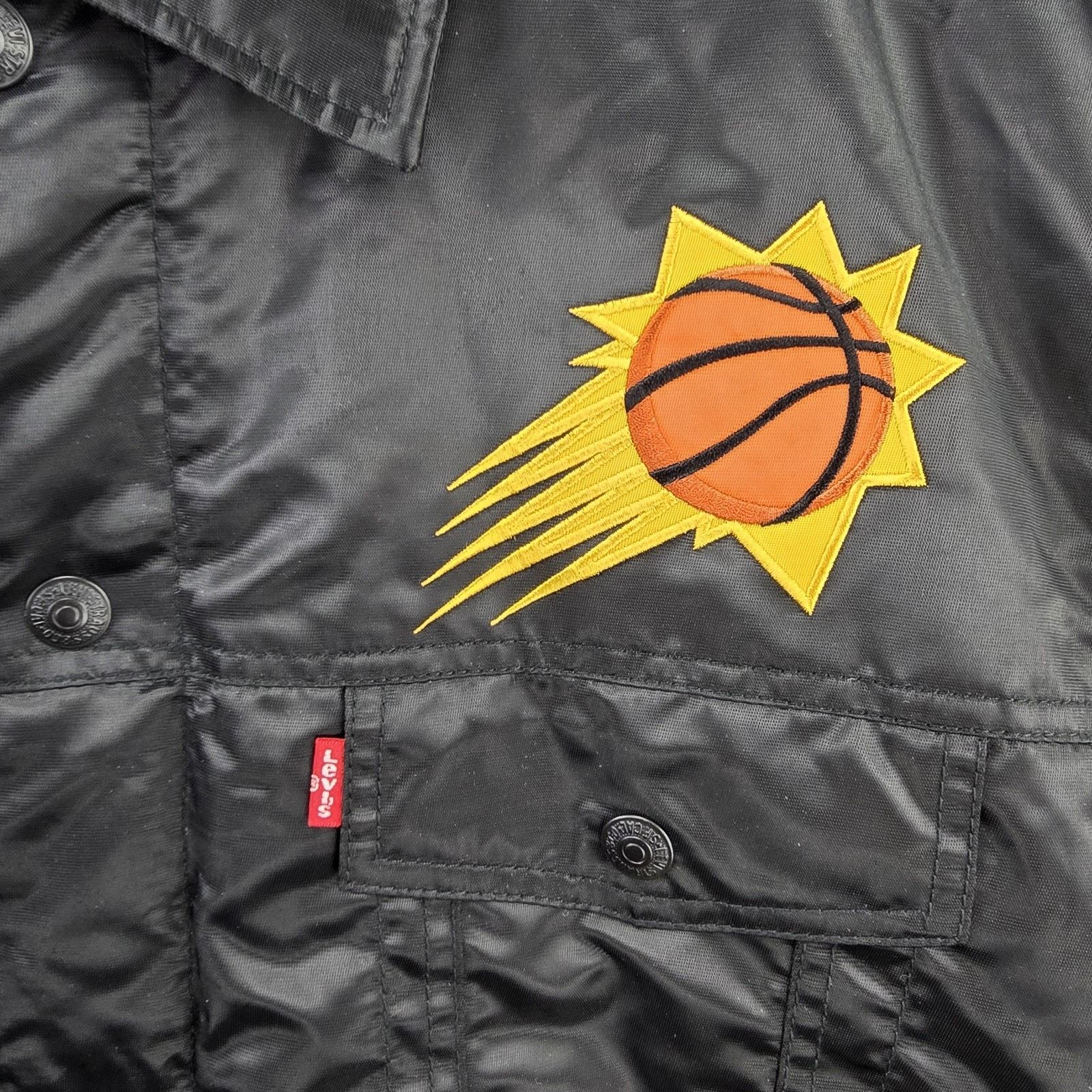 Starter Starter x Levi's Phoenix Suns Jacket Mens XL Trucker Satin Size US XL / EU 56 / 4 - 4 Thumbnail