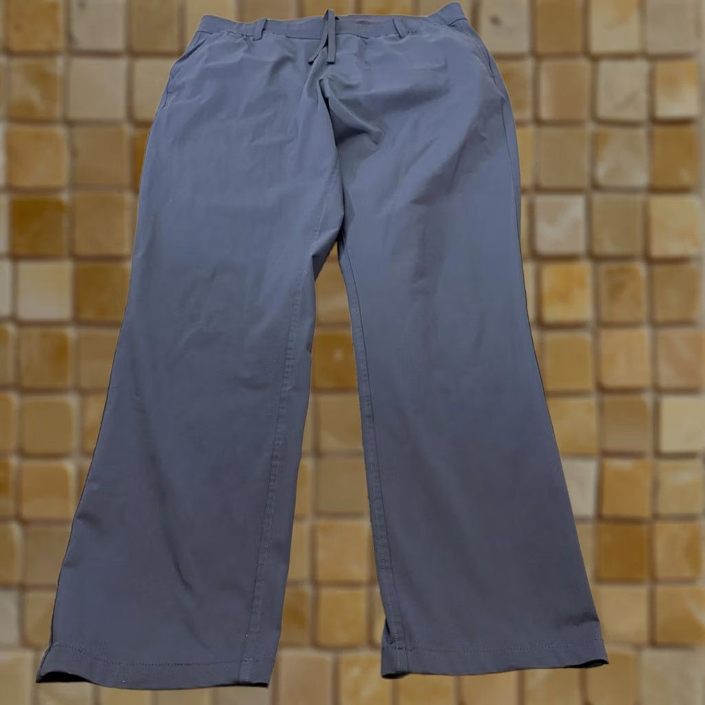 Rhone Rhone Pants Mens Large Gray Performance Khakis Elastic Waist Drawstring Travel Size US 33 - 1 Thumbnail