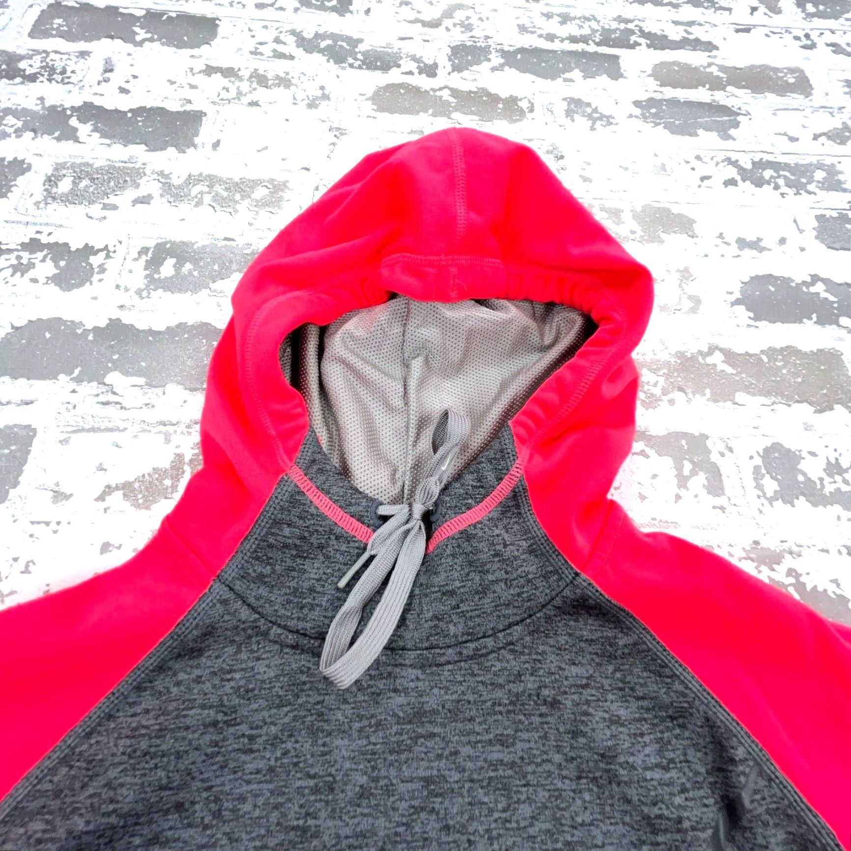 Nike Nike Hoodie Women S Pink Gray Therm a Fit Swoosh - Nike Therma Sweatshirt Mock Neck Pullover All Seasons Lightweight Sweatshirt Pockets Logo Size S / US 4 / IT 40 - 6 Thumbnail