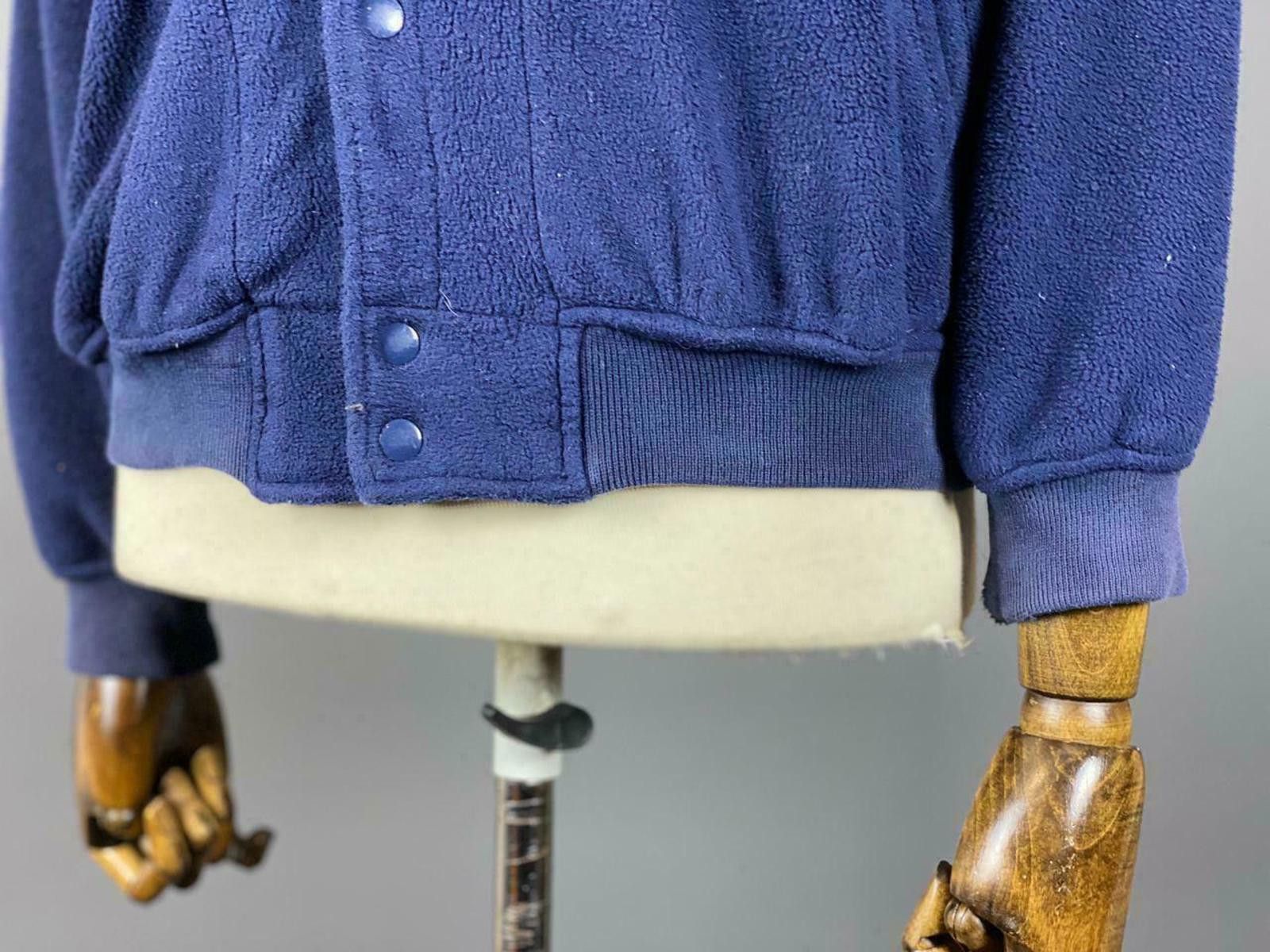 Polo Ralph Lauren Polo Ralph Lauren Blue Big Logo Snap Fleece Jacket Size S Size S / US 4 / IT 40 - 3 Thumbnail