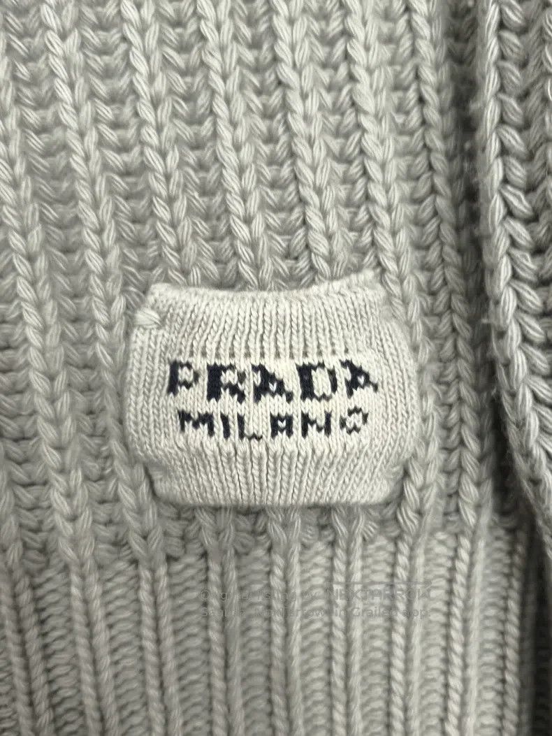 Prada Prada Wool cashmere blend knitted long-sleeved cardigan co Size US M / EU 48-50 / 2 - 4 Thumbnail