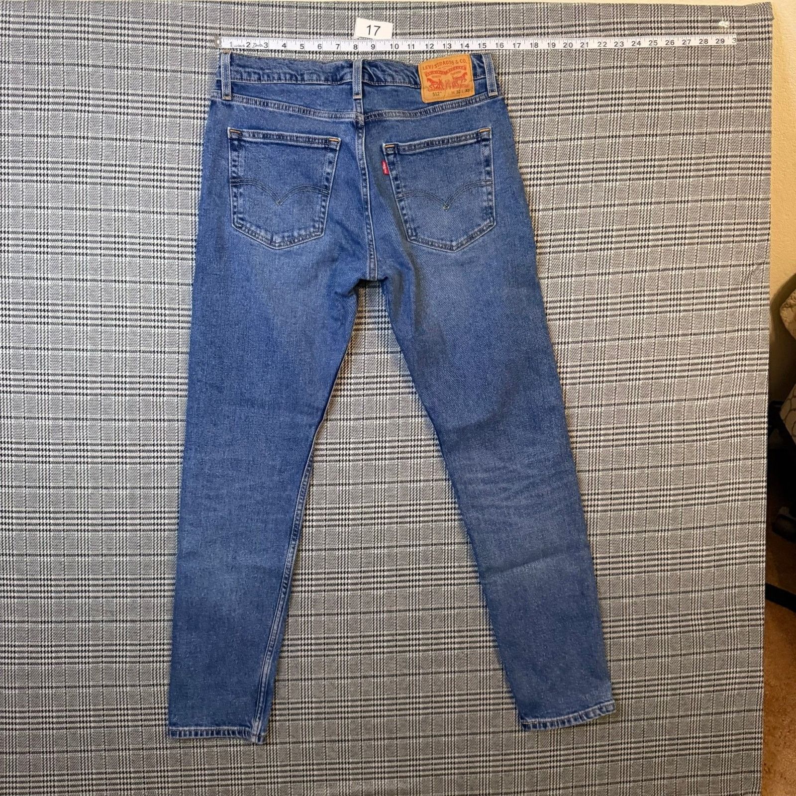 Levi's Levi's 512 Men's Jeans Blue Denim Slim Tapered Fit 32x32 Size US 32 / EU 48 - 1 Thumbnail