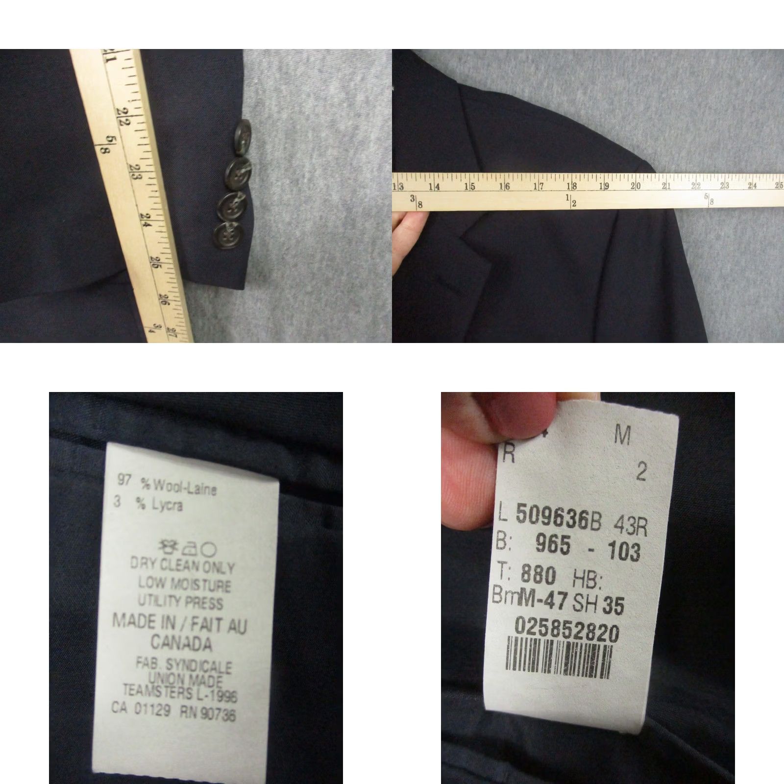Ralph Lauren LAUREN RALPH LAUREN Blazer Jacket Navy Wool Sport 43R Size 46R - 8 Thumbnail