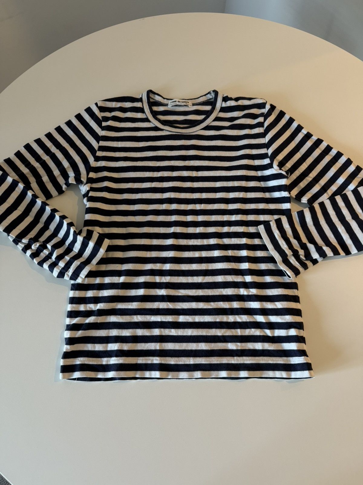 Comme des Garcons CDG Striped Long Sleeve Tee Size S Size S / US 4 / IT 40 - 1 Thumbnail