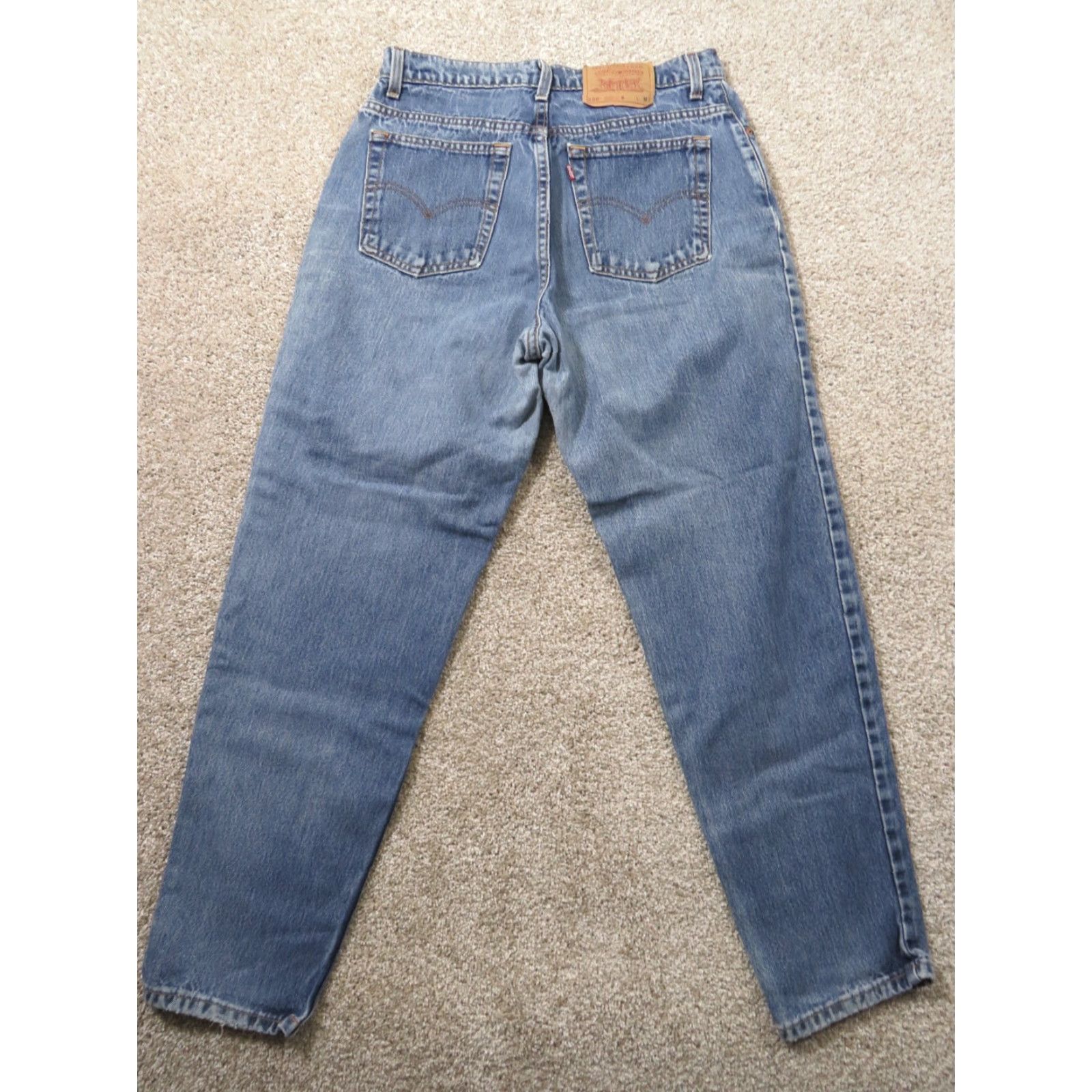 Levi's VINTAGE Levi's 550 Jeans Denim Relaxed Slim 14 Regular 32x30 Blue Womens Tapered Straight 1997 USA Size 36" / US 14 / IT 50 - 7 Thumbnail