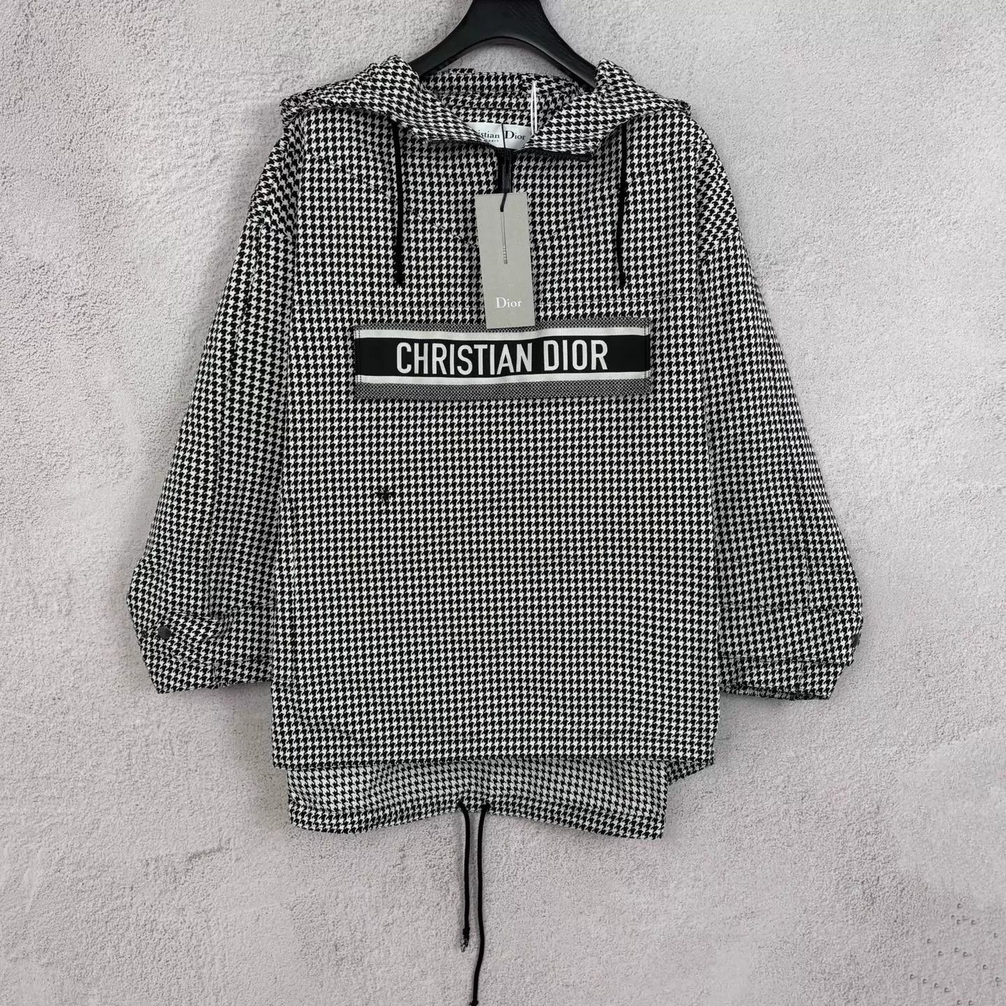 Dior Dior B&W Houndstooth Logo Longsleeve Jacket S Size US S / EU 44-46 / 1 - 1 Thumbnail