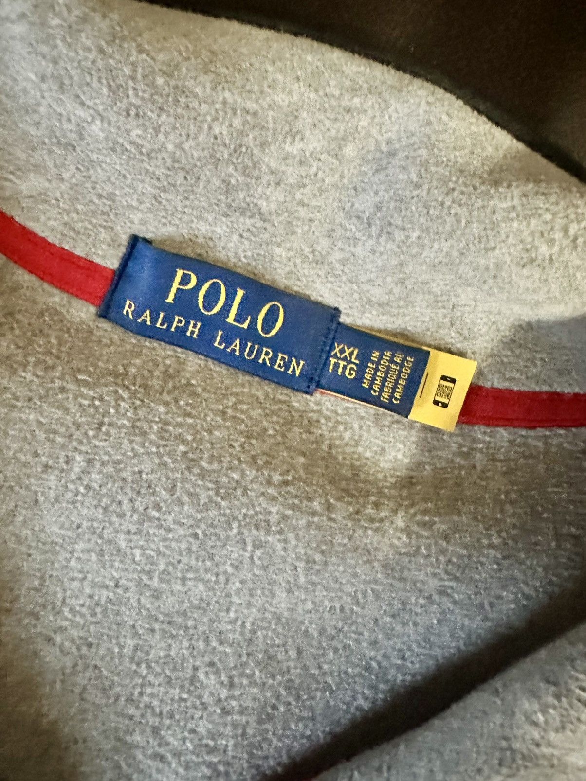 Polo Ralph Lauren Polo Ralph Lauren Brushed fleece mockneck pullover XXL grey Size US XXL / EU 58 / 5 - 4 Thumbnail