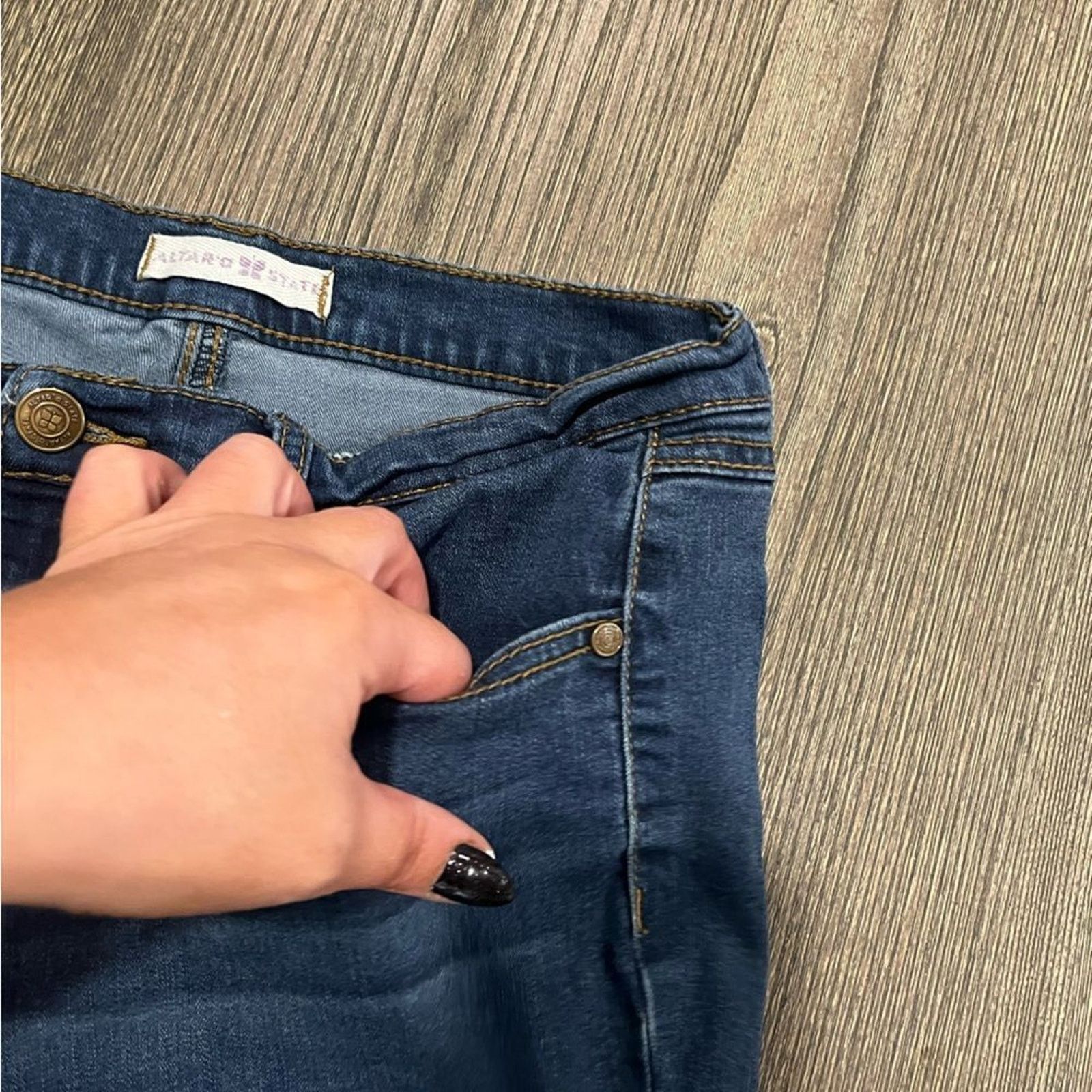 Other Altar'd State Skinny Jeans Classic Mid-Rise Whisker Denim Size 29" - 11 Thumbnail