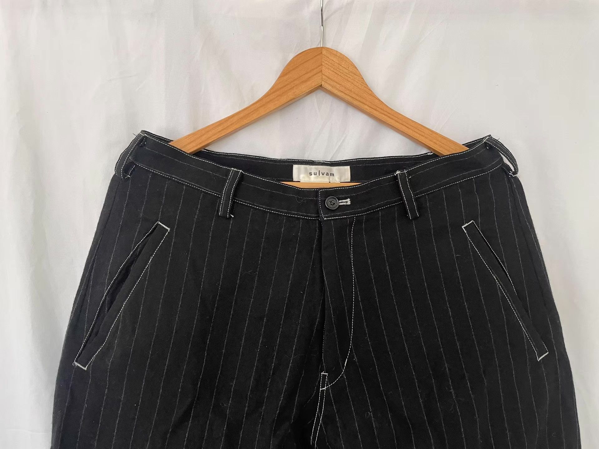 Sulvam Sulvam 17AW Wool Zipper Pants Ｑ21 Size US 36 / EU 52 - 6 Thumbnail