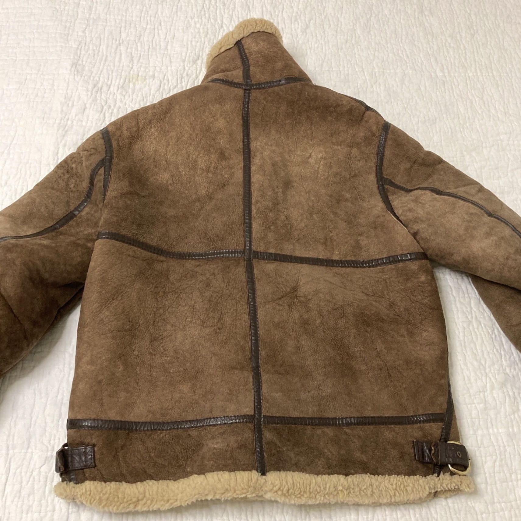 Vintage VINTAGE Adriana Bomber Jacket Men Brown Leather Full Zip 40 USA Size US XXS / EU 40 - 6 Thumbnail