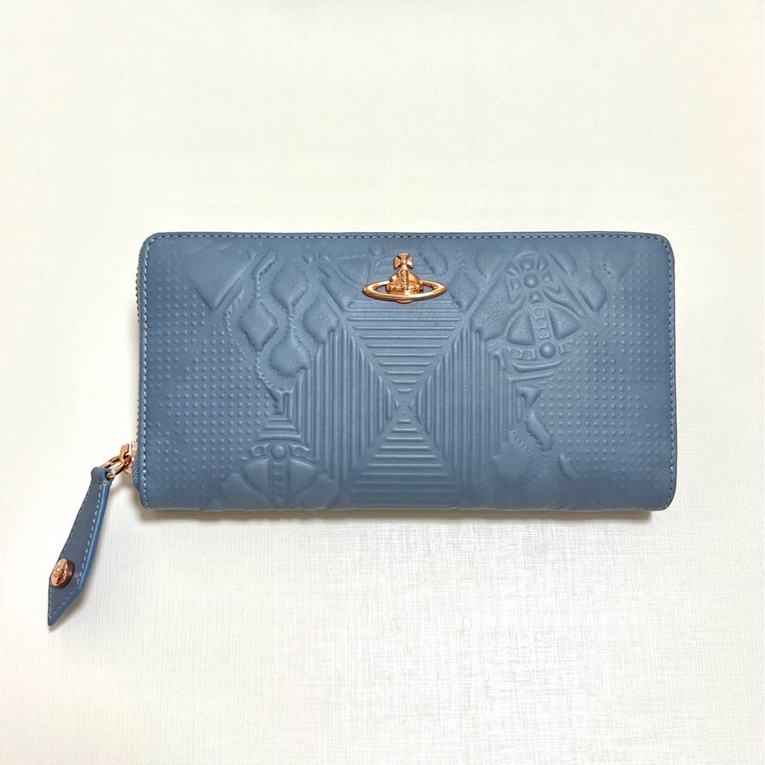 Vivienne Westwood Vivienne Westwood Long Zip Wallet Light Blue Size ONE SIZE - 3 Thumbnail