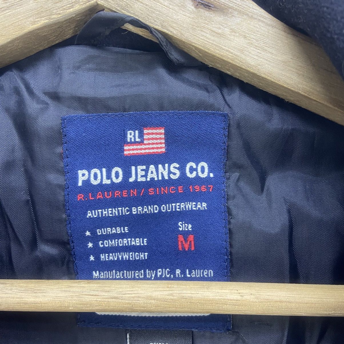 Ralph Lauren 🔥90s Polo Jeans Co. Ralph Lauren Double Breasted Wool Coat Size US M / EU 48-50 / 2 - 13 Thumbnail